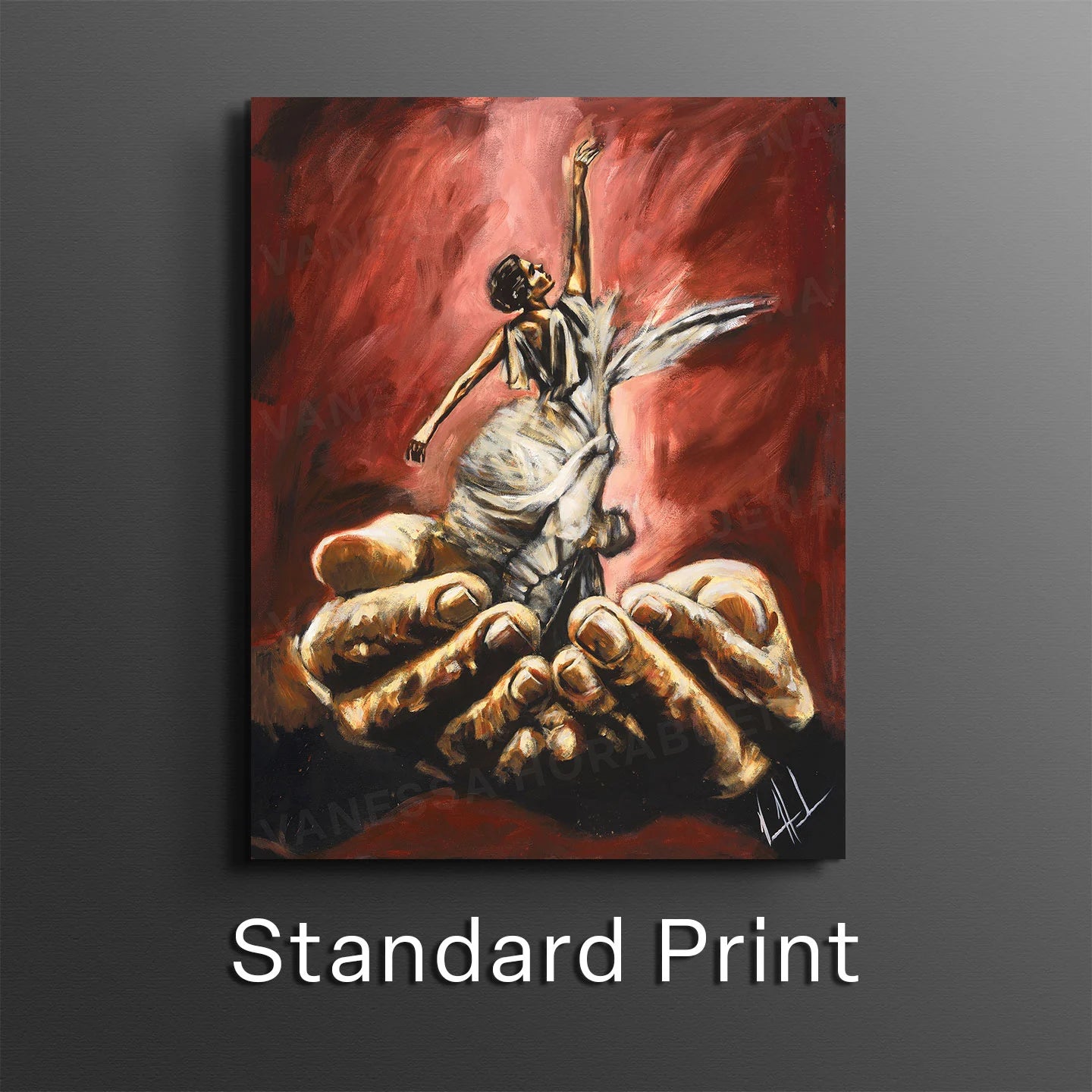 Endless Dance in the Father’s Hands (Daughter of a King) Women's Art Print Vanessa Horabuena