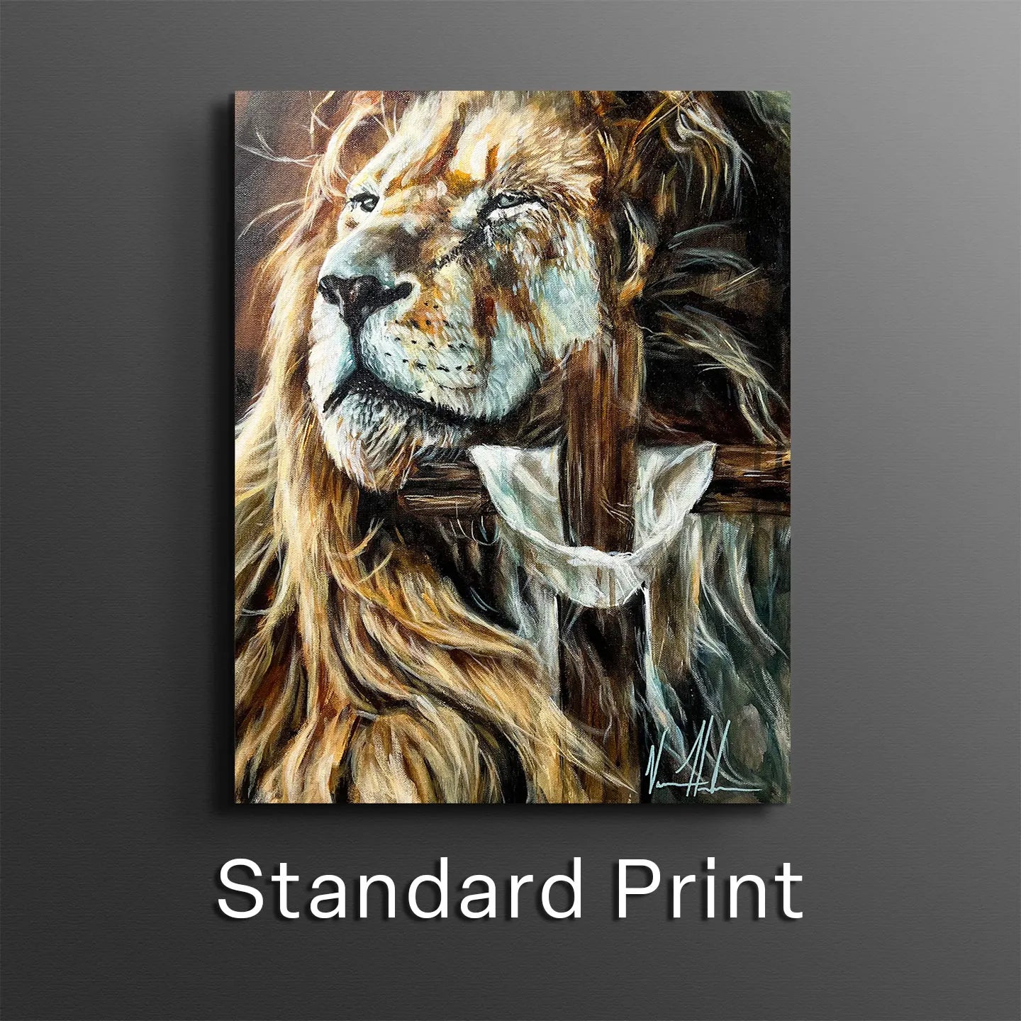 Eternal Reign Lion Art Print Vanessa Horabuena