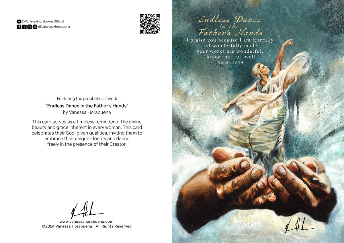 Endless Dance in the Father's Hands - Blonde Version Greeting Card