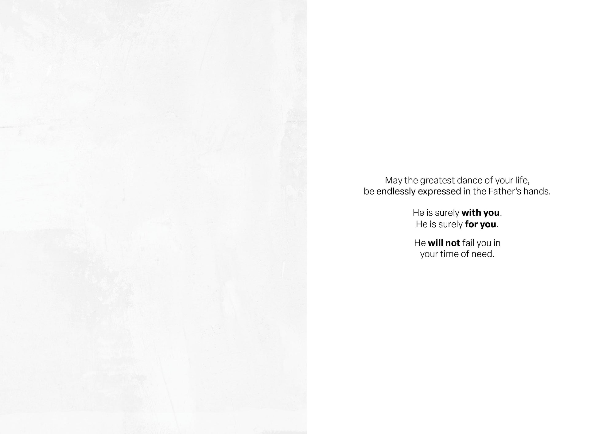 Endless Dance in the Father's Hands - Blonde Version Greeting Card Vanessa Horabuena