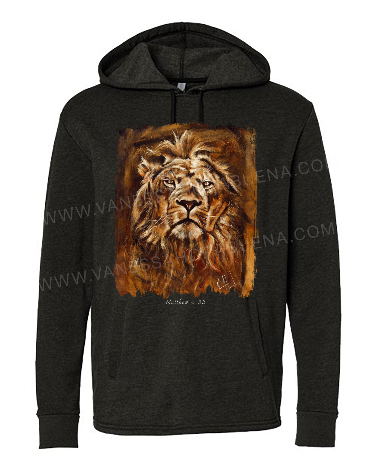 Eternal King - Unisex Hoodie Poly-Blend Vanessa Horabuena Black Small
