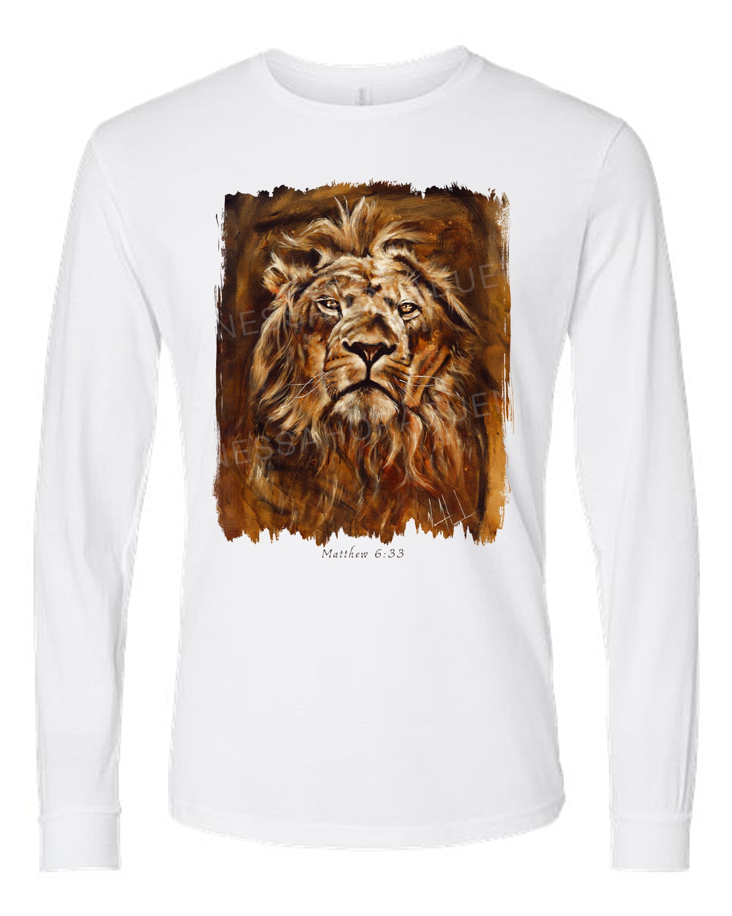 Eternal King - Unisex T-Shirt Poly-Blend Vanessa Horabuena Long Sleeve White Small