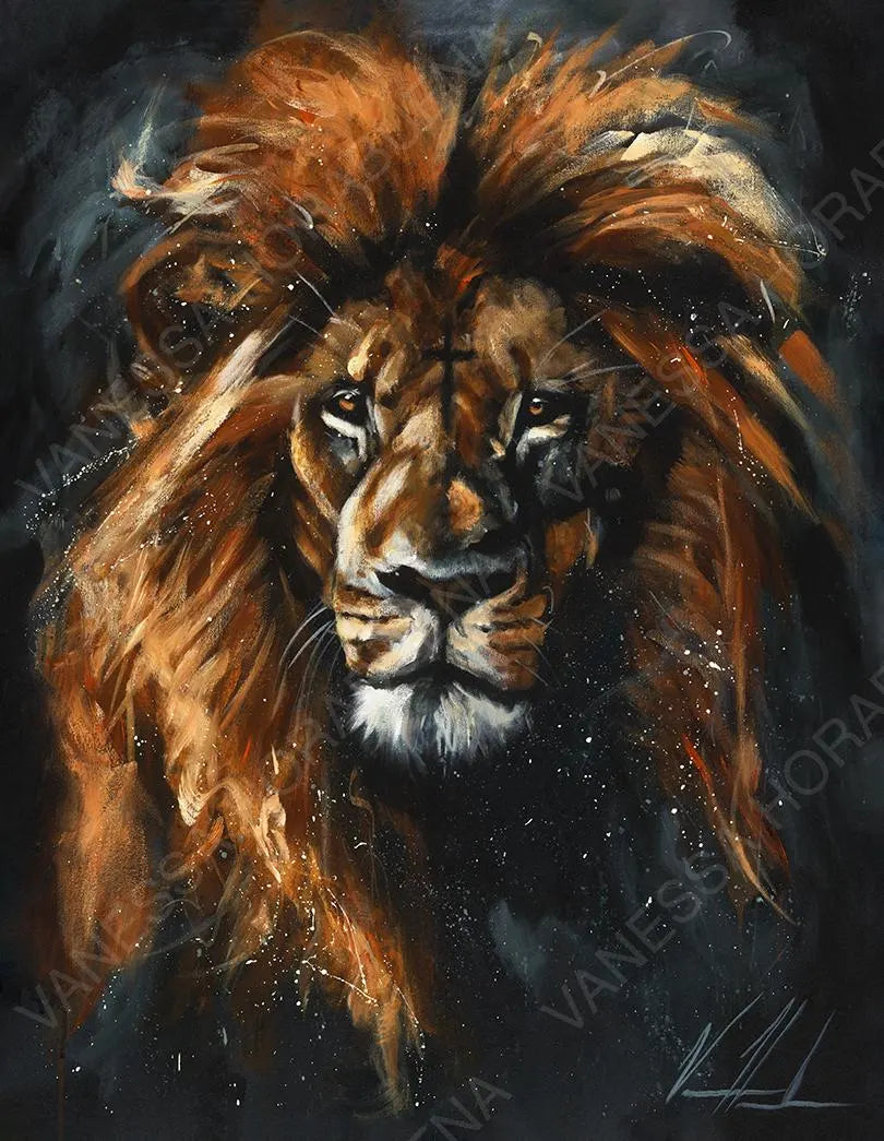 Everlasting Lion Art Print, Jesus Art Print Vanessa Horabuena