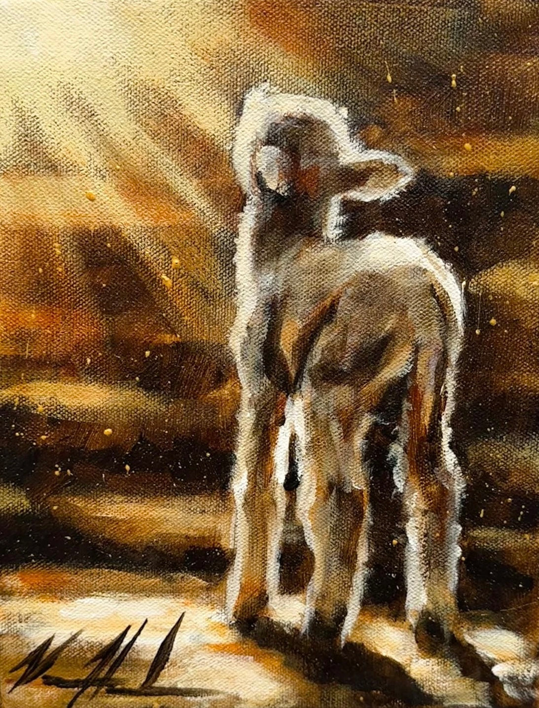 In the Light of Your Presence - 8βx10β Original Acrylic Painting