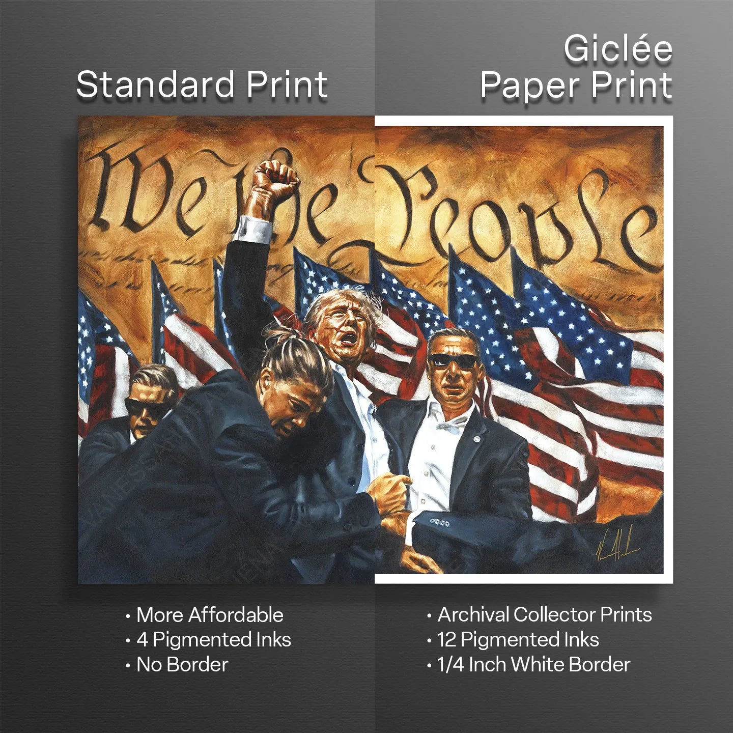 Fight For America Patriotic Art Print Vanessa Horabuena
