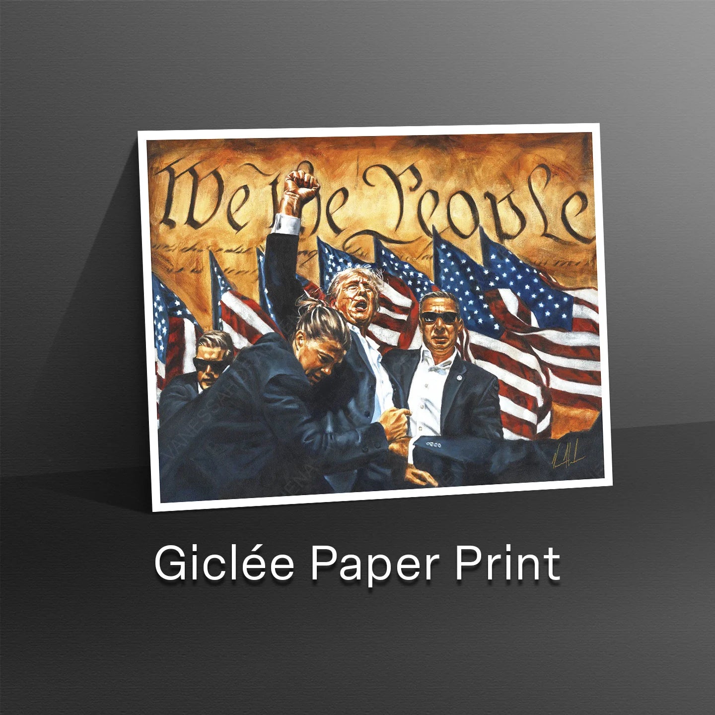 Fight For America Patriotic Art Print Vanessa Horabuena