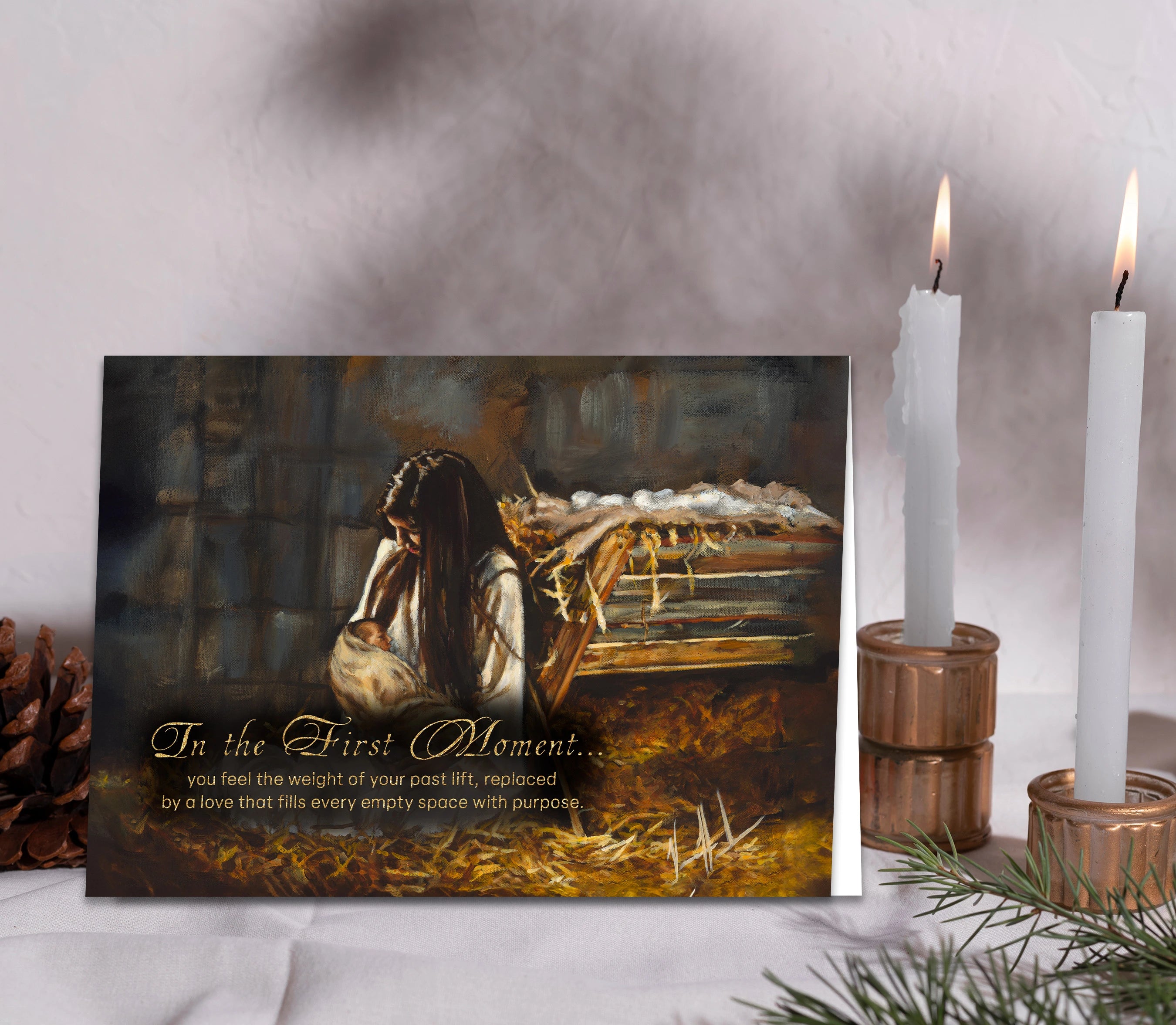 'First Moment with the King' Greeting Card