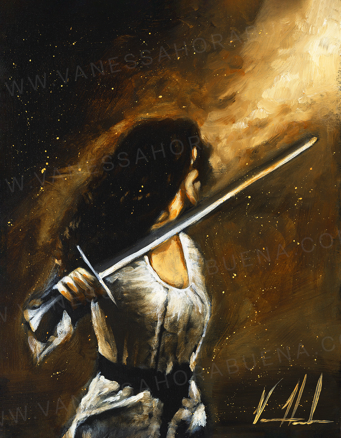 D#. 10 - For Such A Time As This - 8"x10" Canvas Print Vanessa Horabuena