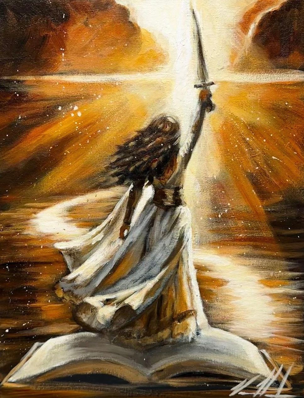 You Are the Author of My Story - 14”x18” Original Acrylic Painting