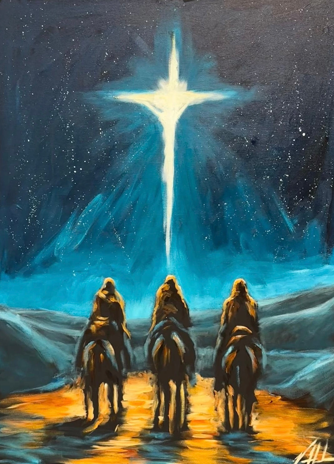 Whom Do You Seek? - 30”x40” Original Acrylic Painting