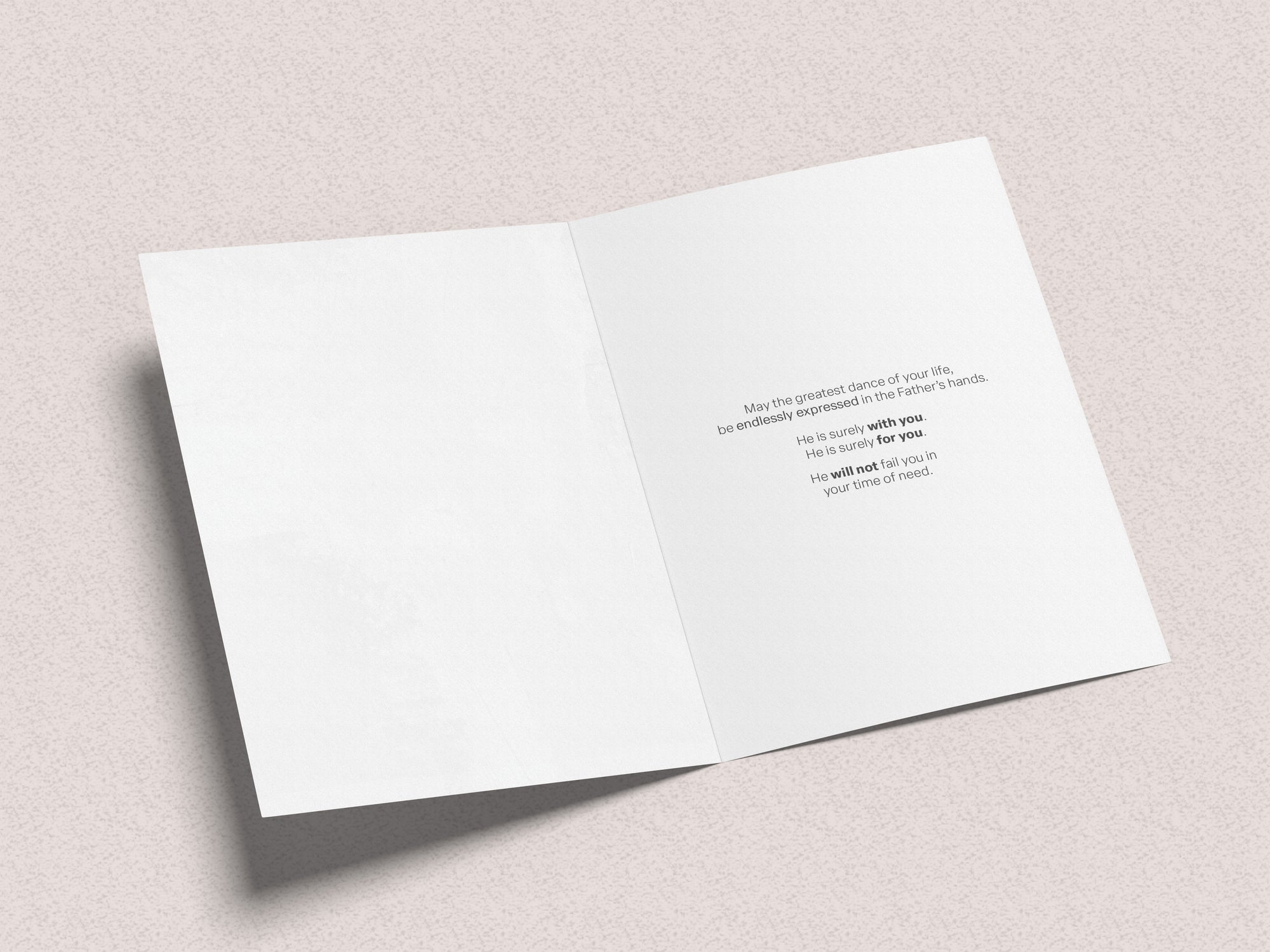 Endless Dance in the Father's Hands - Brunette Version Greeting Card Vanessa Horabuena