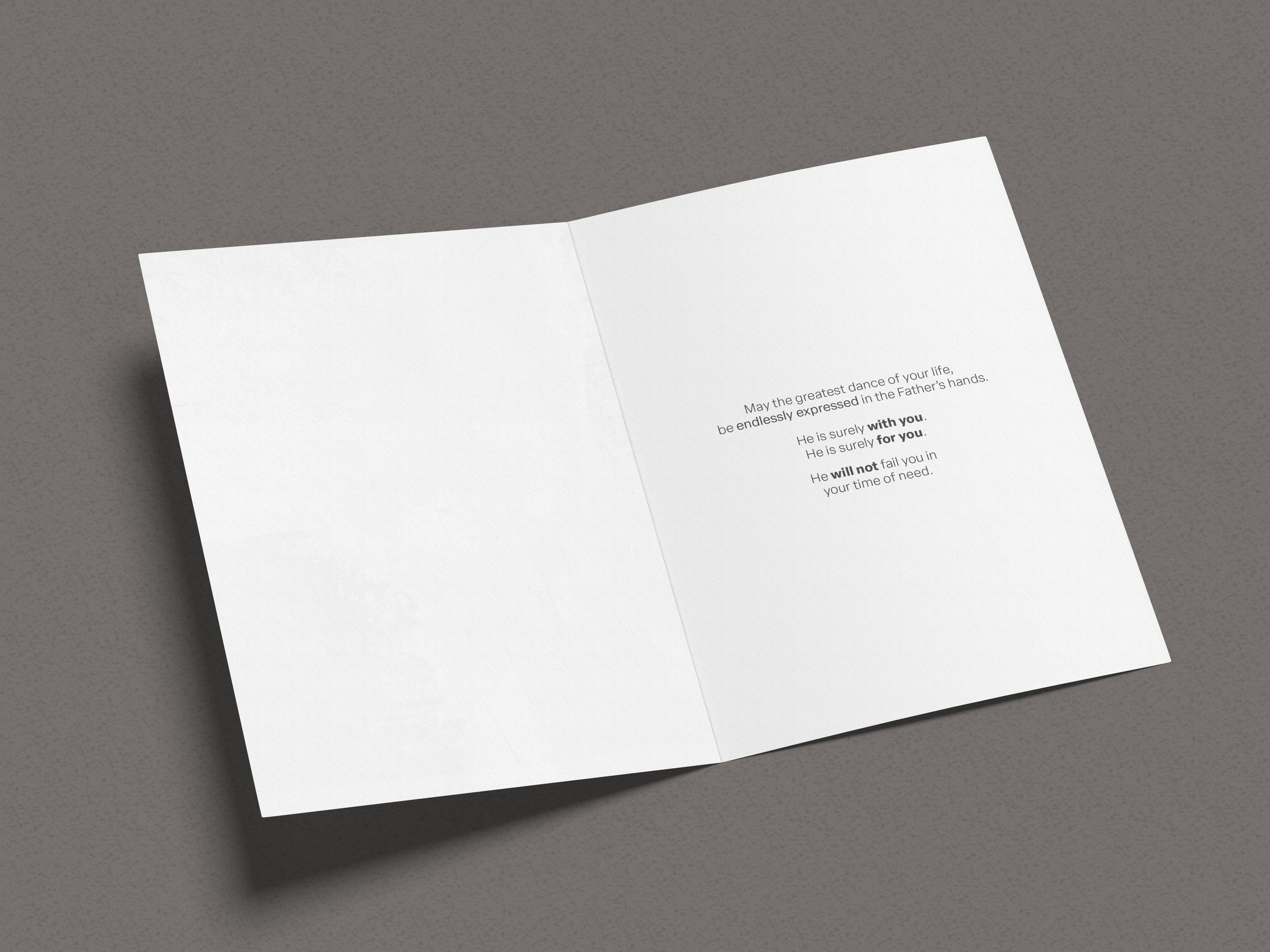 Endless Dance in the Father's Hands - Blonde Version Greeting Card Vanessa Horabuena