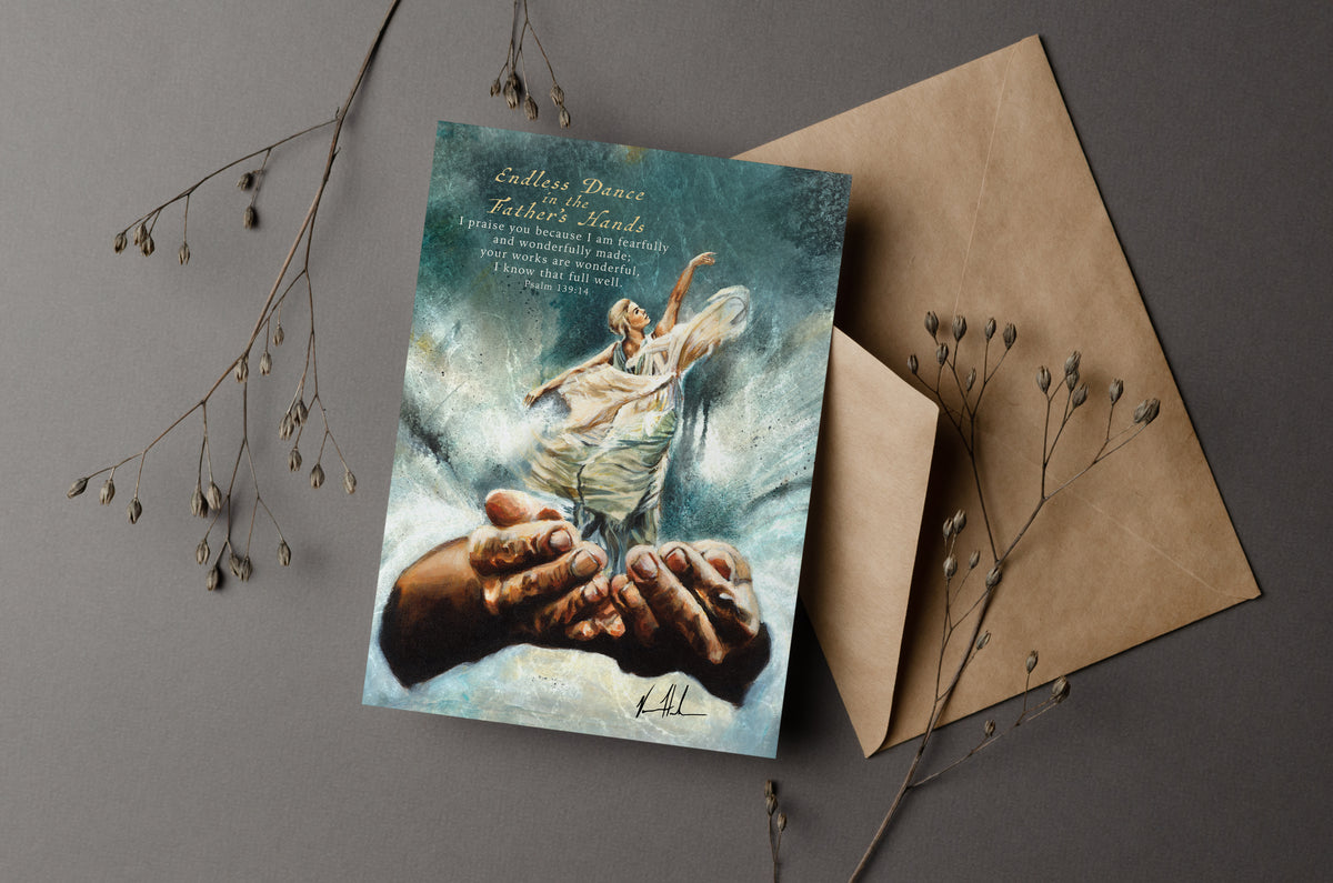 Endless Dance in the Father's Hands - Blonde Version Greeting Card