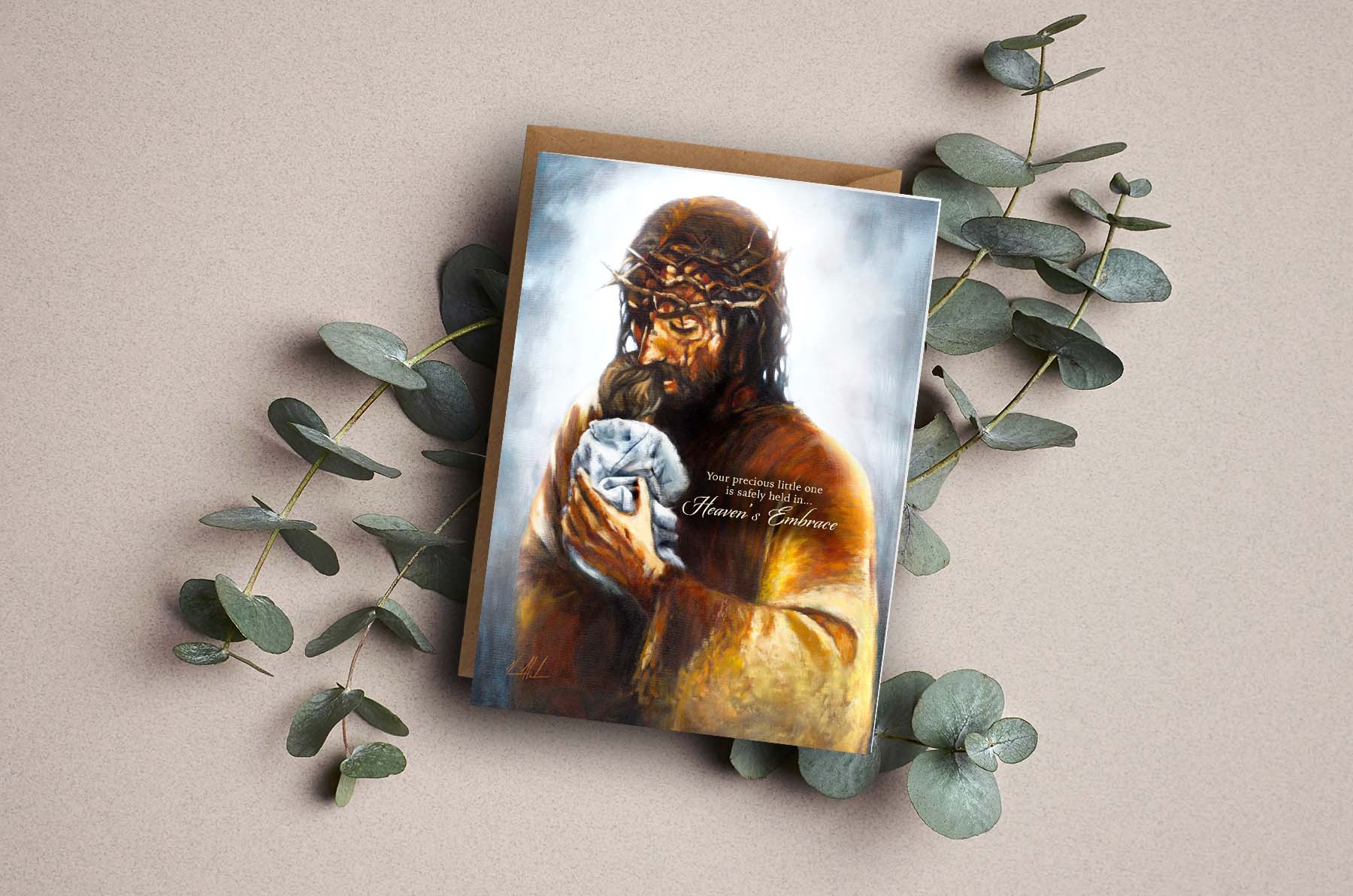 'Heaven's Embrace' Greeting Card Vanessa Horabuena