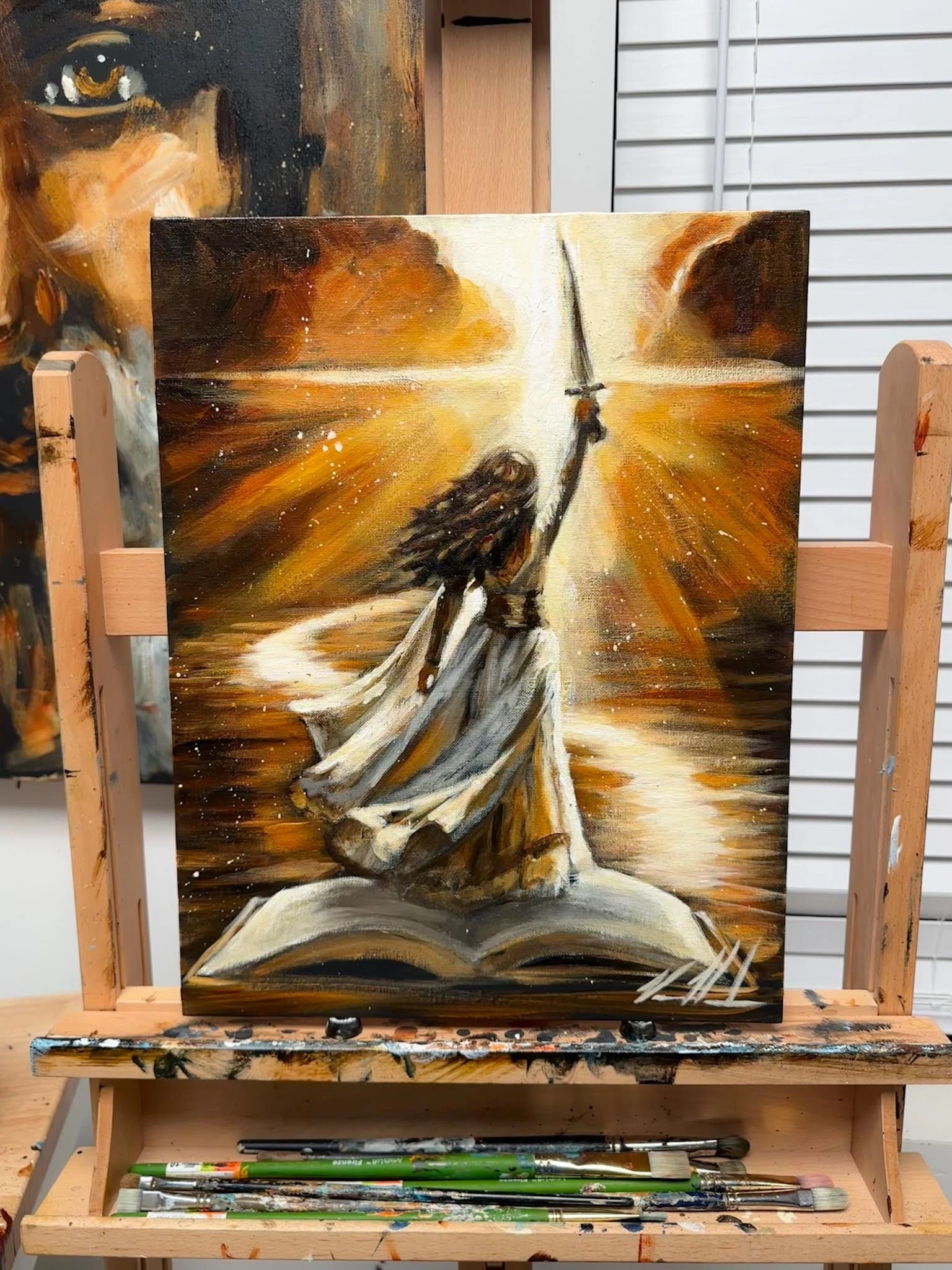 You Are the Author of My Story - 14”x18” Original Acrylic Painting