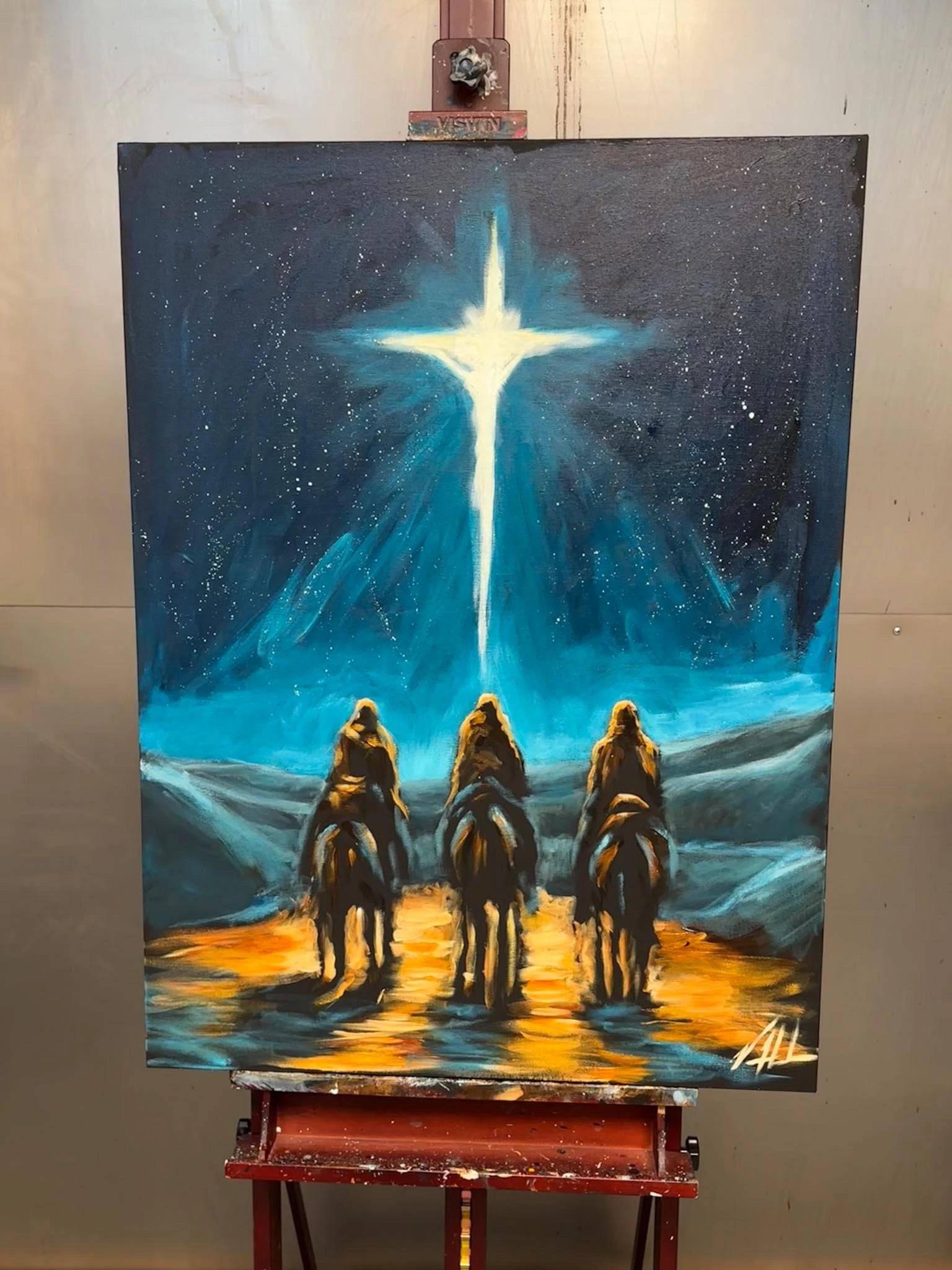 Whom Do You Seek? - 30”x40” Original Acrylic Painting