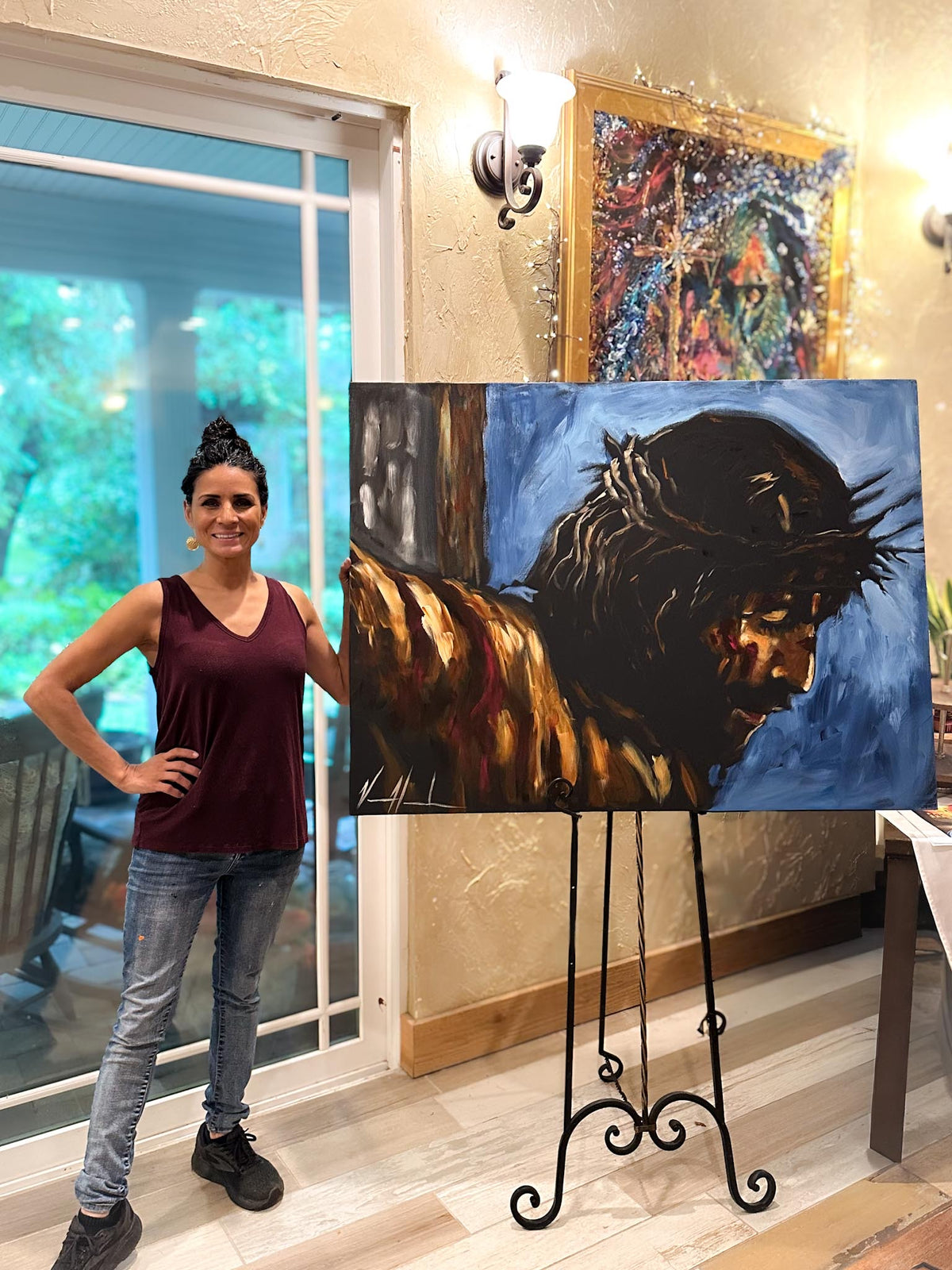 By His Wounds, We Are Healed - 36”x48” Original Acrylic Painting - Event Speed Painting