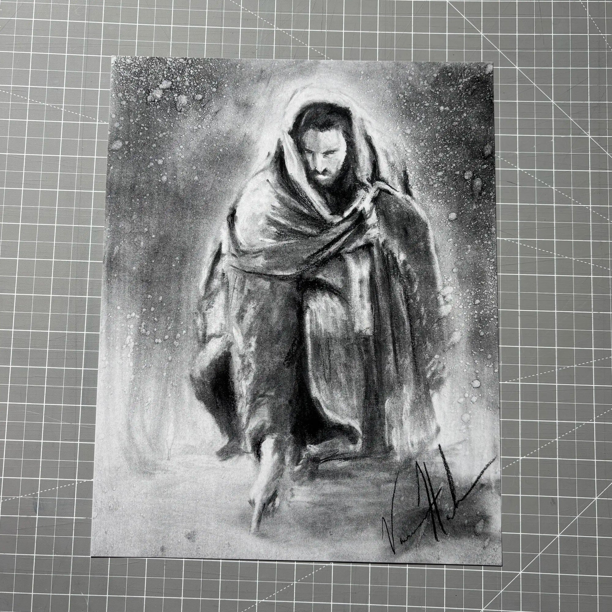 Writing in the Sand Sketch (Clearance Print) Vanessa Horabuena