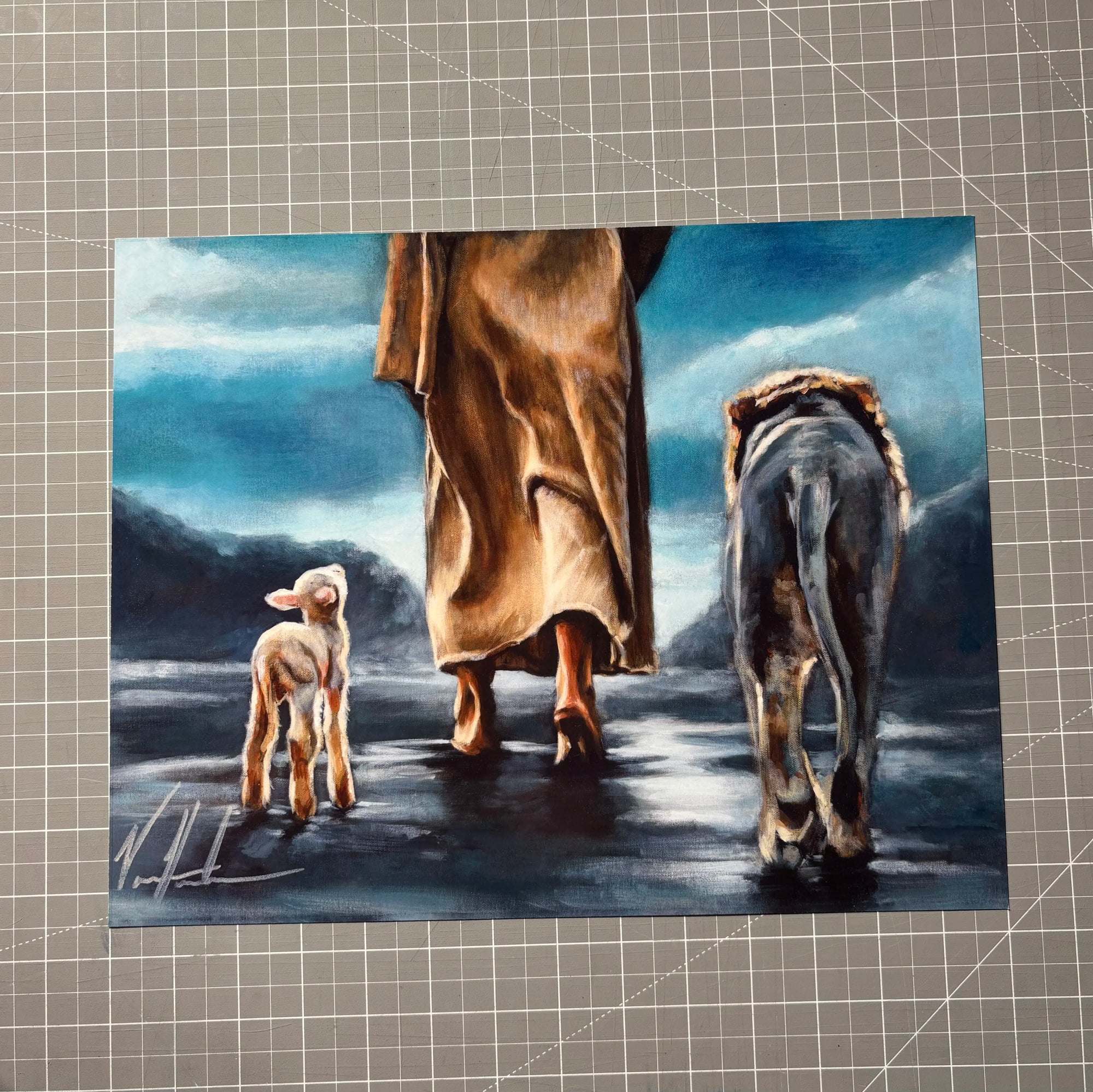 Footprints of Our King (Clearance Print) Vanessa Horabuena