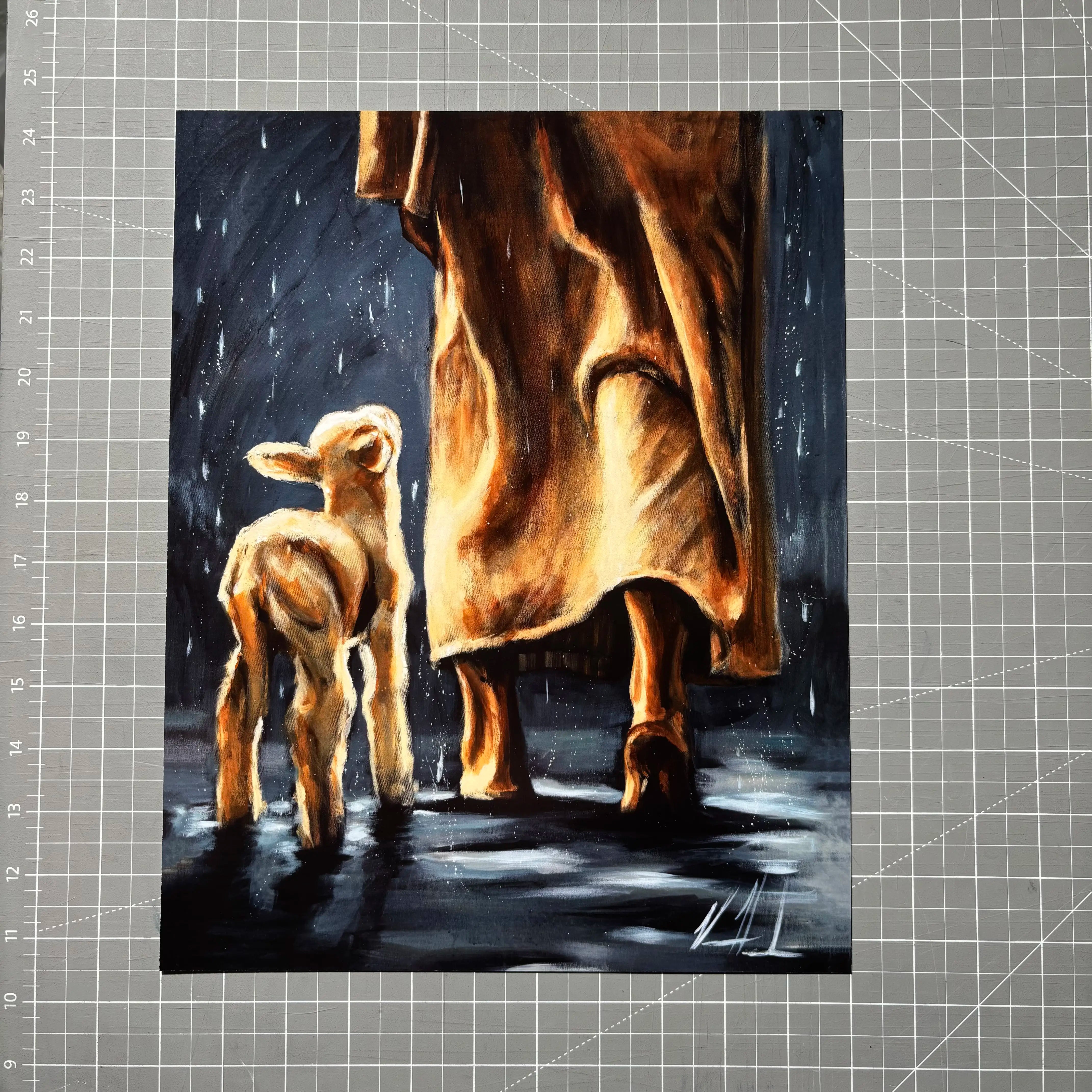 My Sheep Listen to My Voice - The Voice that Calms the Storm (Clearance Print) Vanessa Horabuena