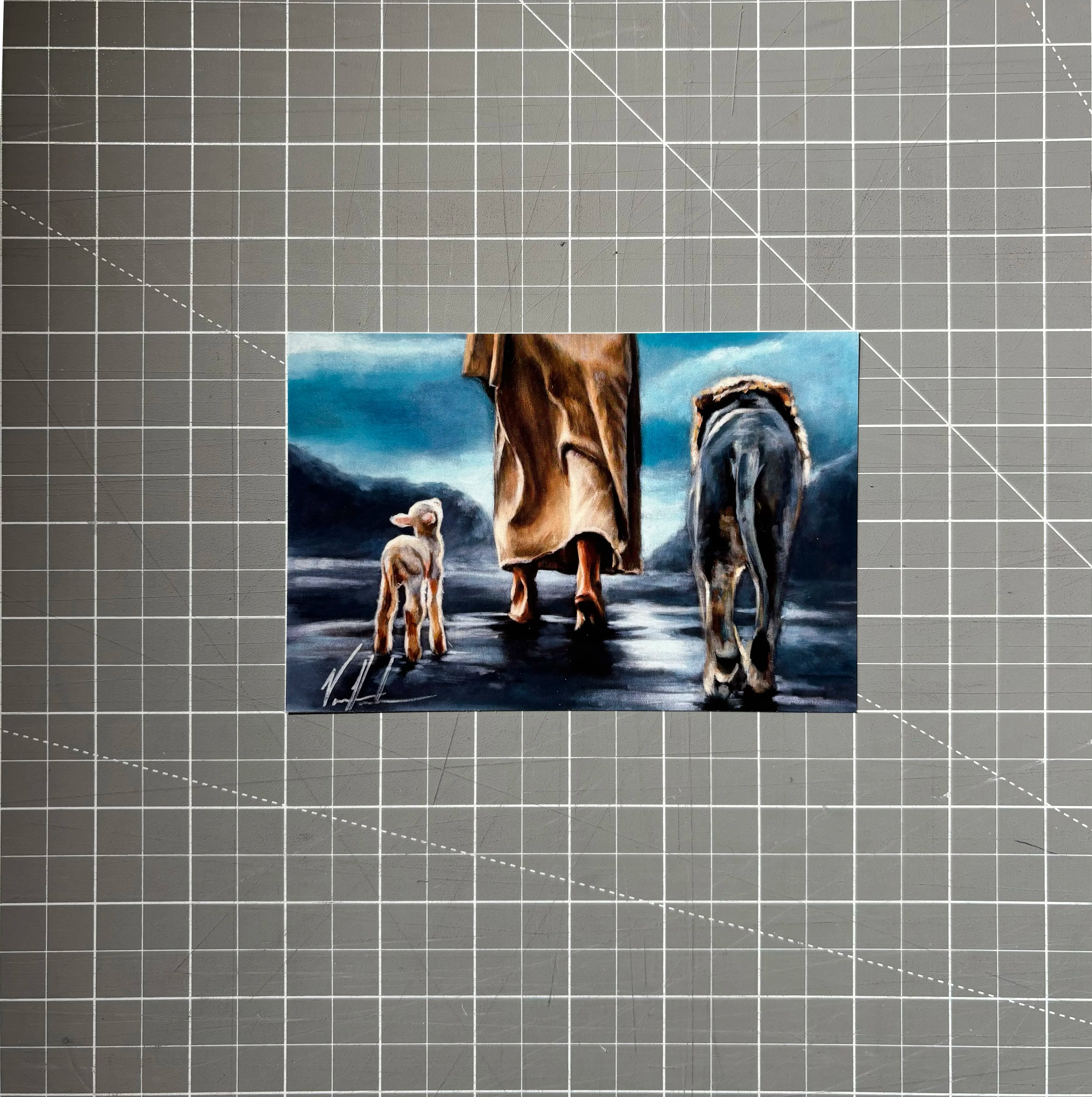 Footprints of Our King (Clearance Print) Vanessa Horabuena