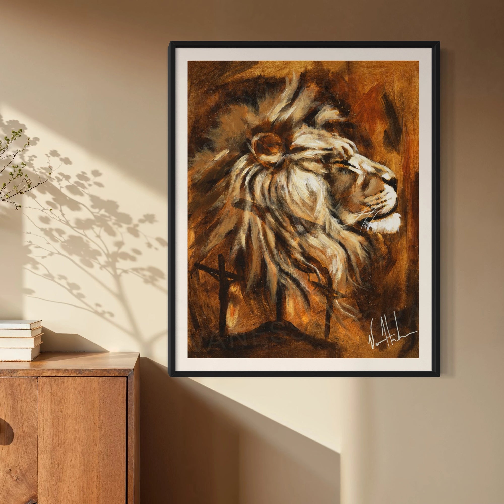 A King's Hill Lion Art Print Vanessa Horabuena