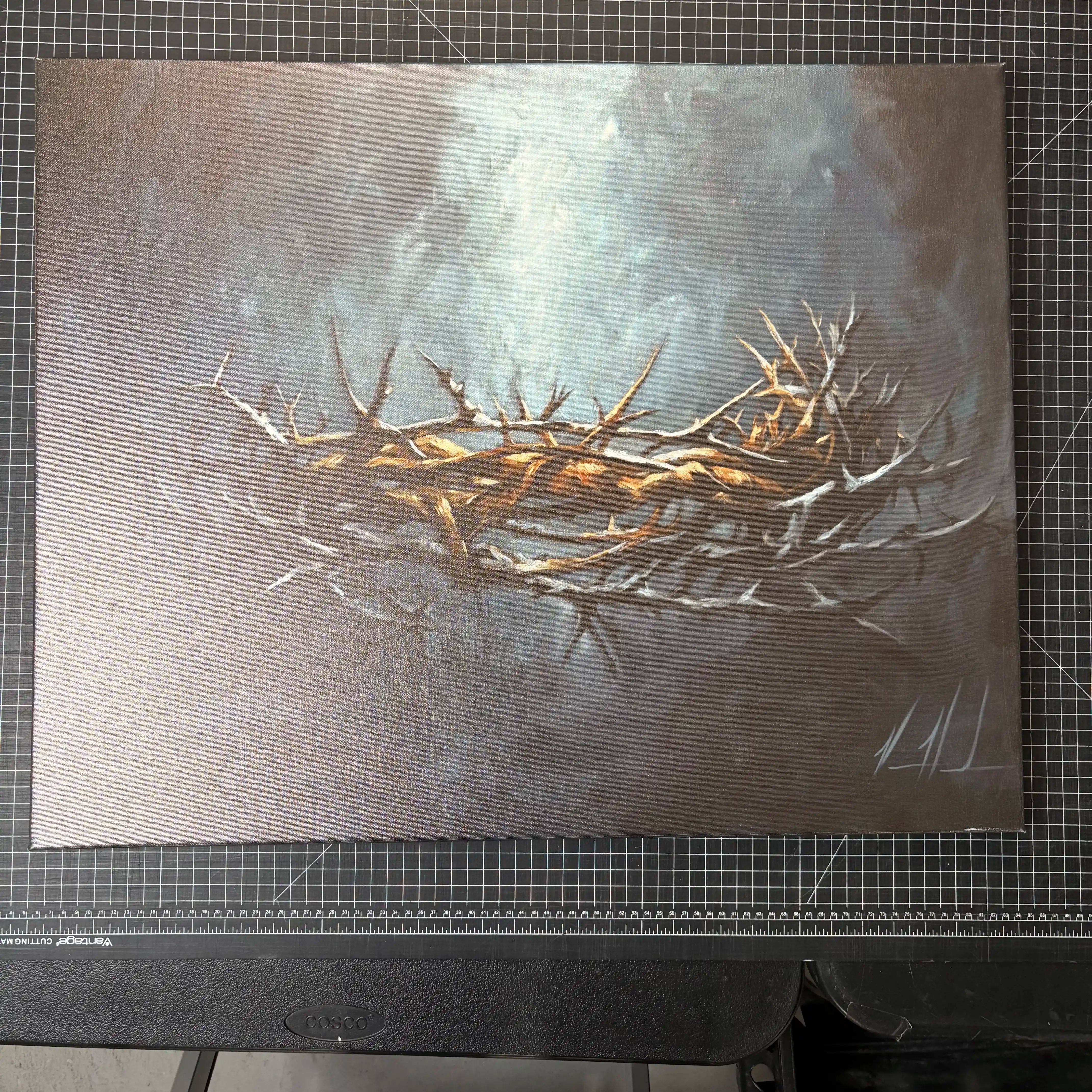 C#. 9 - Crown of Thorns - 24"x30" Canvas Print Vanessa Horabuena