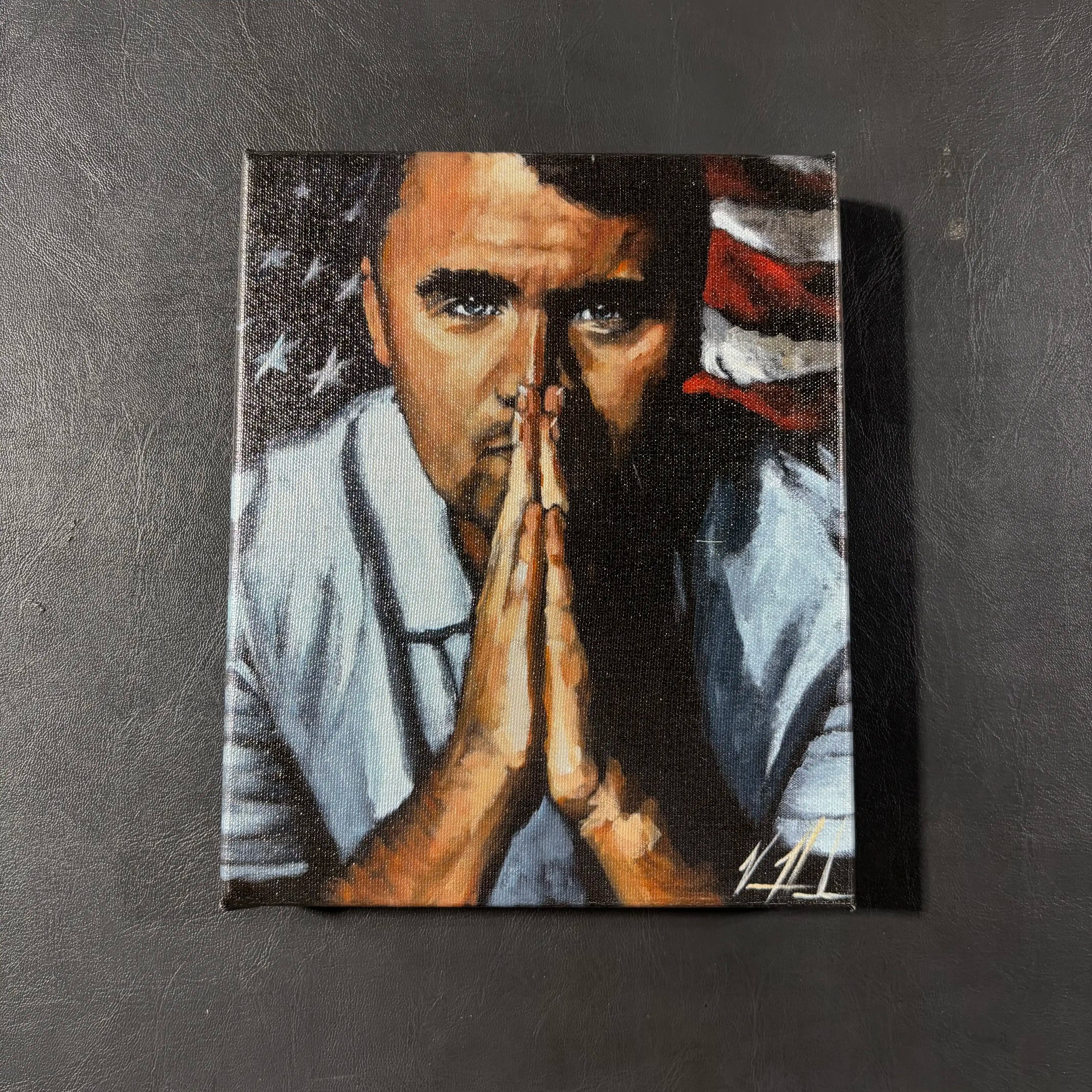 C#. 15 - Charlie Kirk - A Patriot's Tribute - 8"x10" Canvas Print Vanessa Horabuena