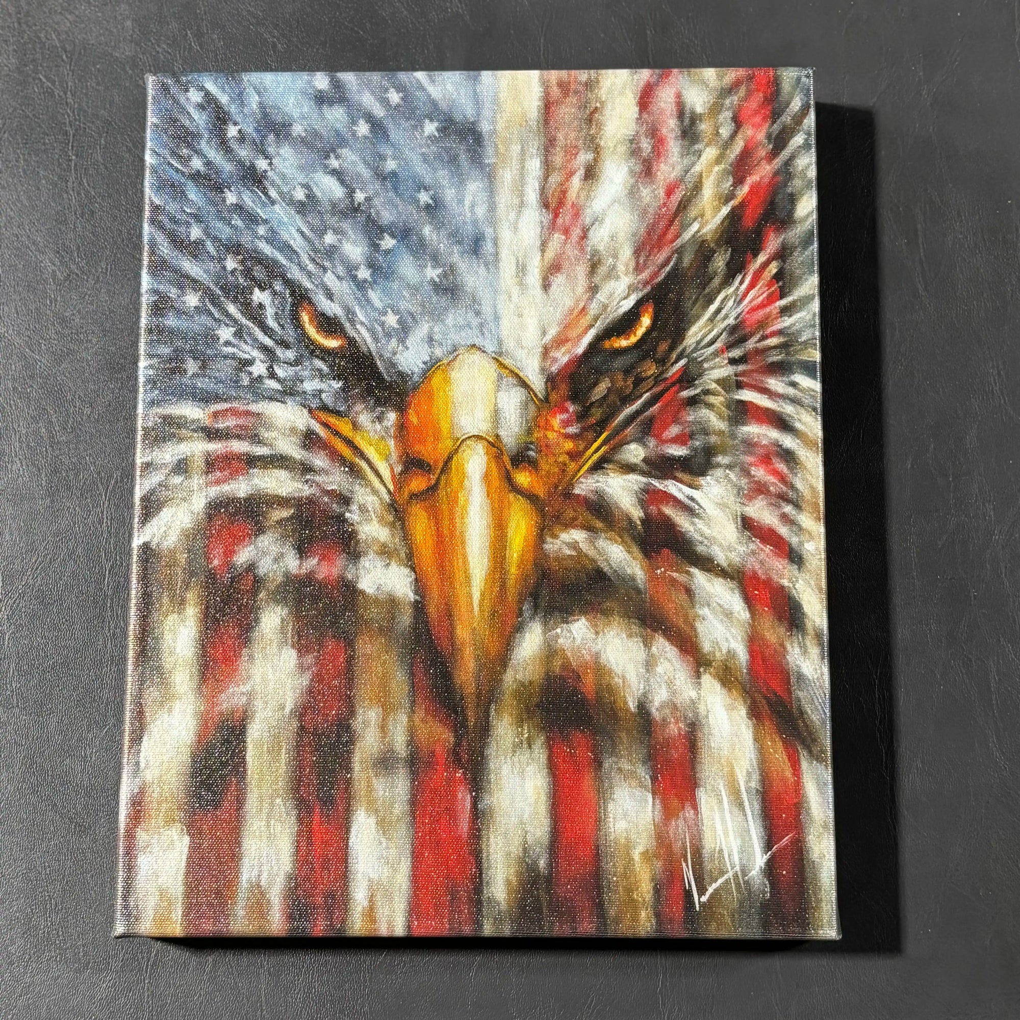 C#. 18 - Stripes of Freedom - 11"x14" Canvas Print Vanessa Horabuena
