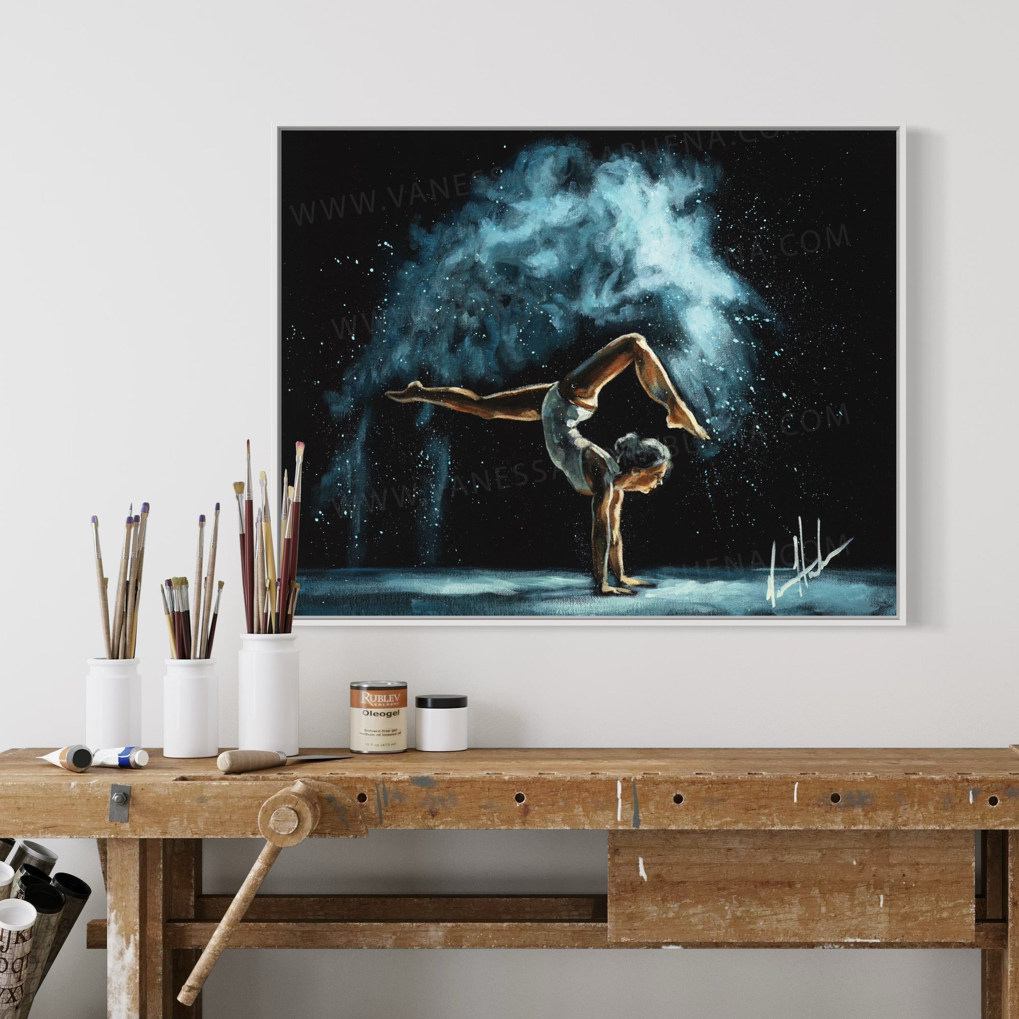 Freedom In His Grace (Hand Embellishment Canvas Print) Women's Art Print Vanessa Horabuena