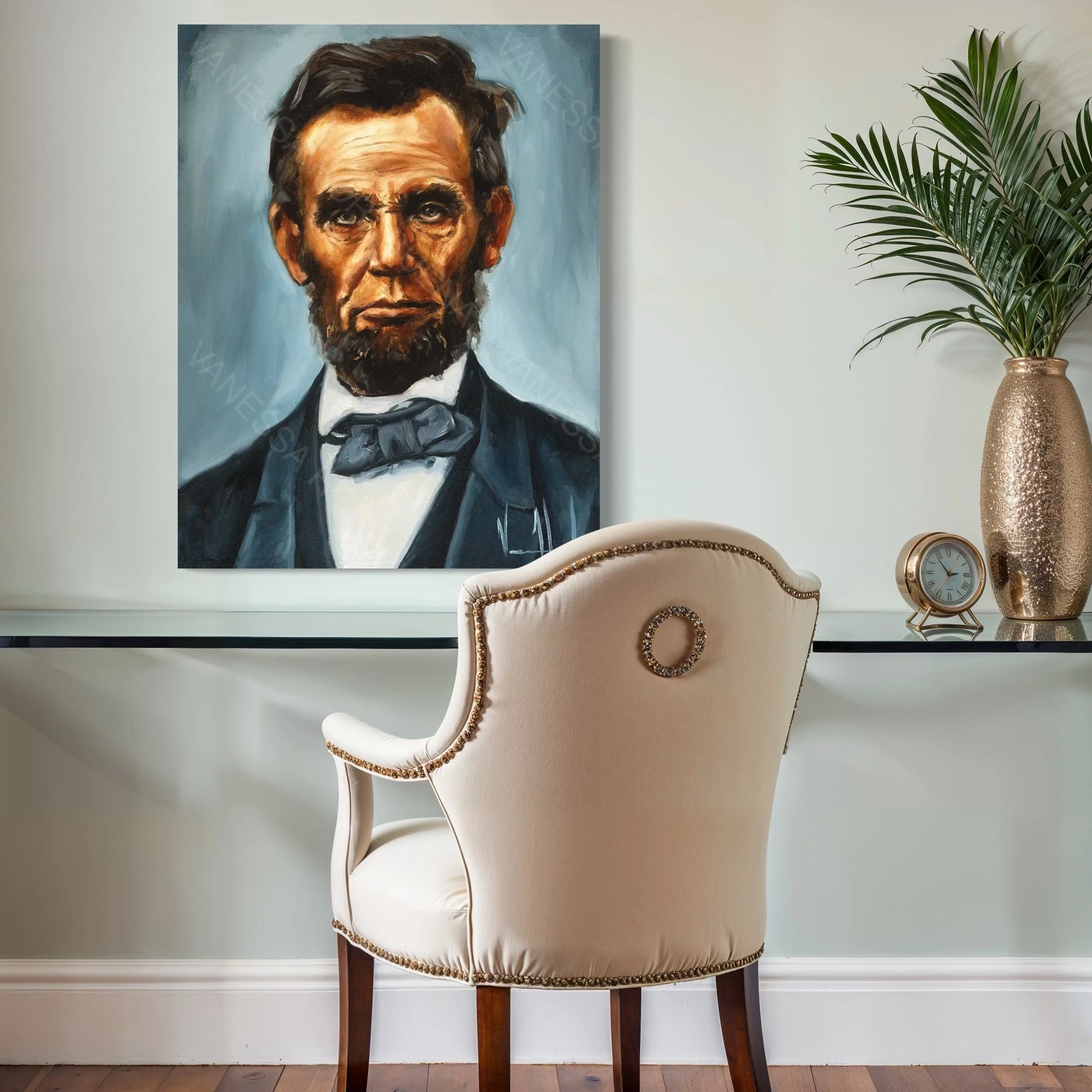 Abraham Lincoln Patriotic Art Print Vanessa Horabuena