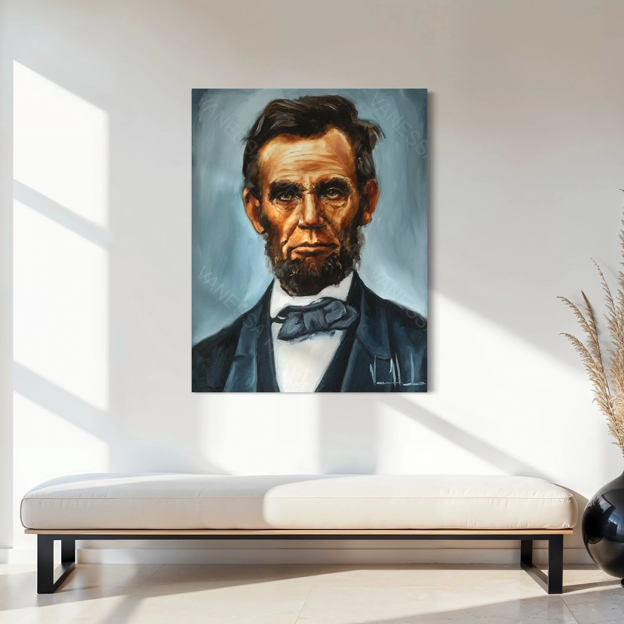 Abraham Lincoln Patriotic Art Print Vanessa Horabuena