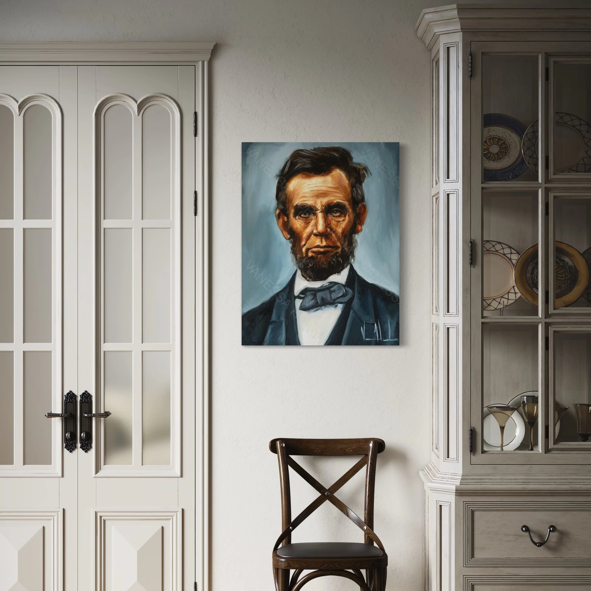 Abraham Lincoln Patriotic Art Print Vanessa Horabuena