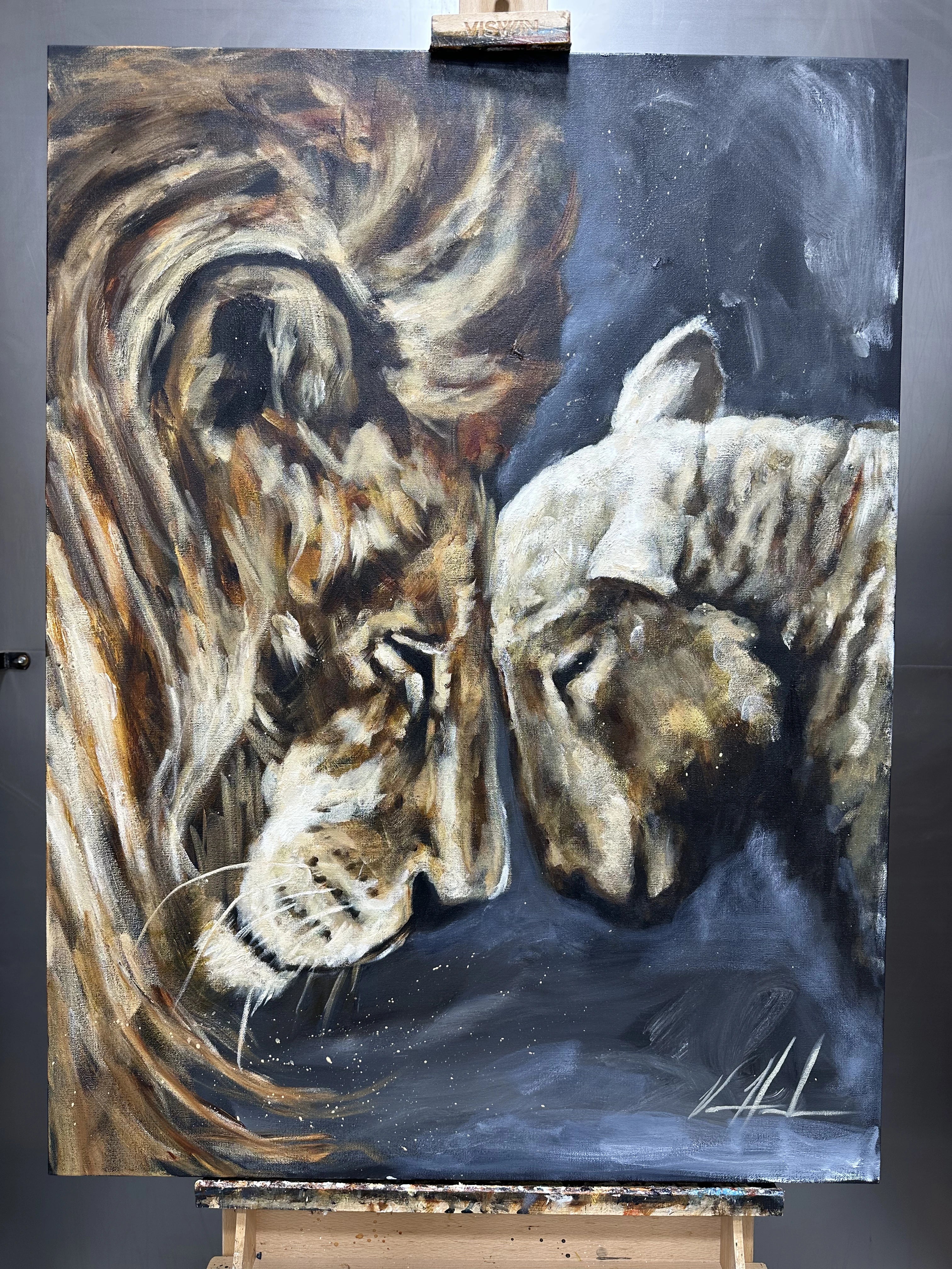 Compassion of a King - 30”x40” Original Acrylic Painting
