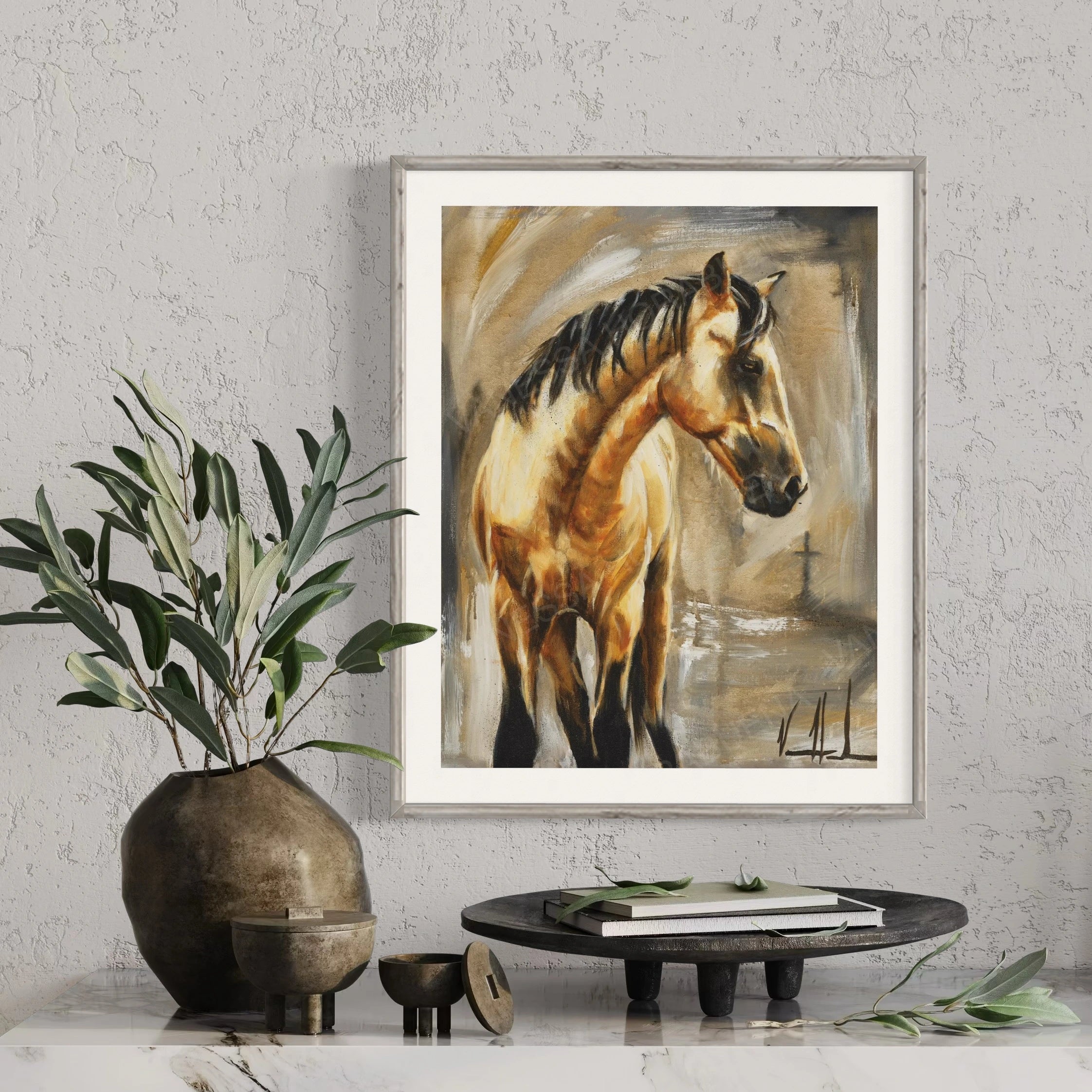 Take Me on the Narrow Path Horse Art Print Vanessa Horabuena