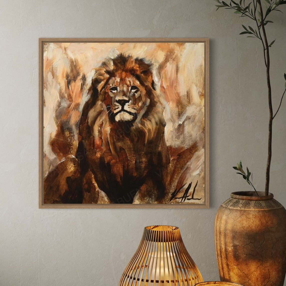 Abounding Grace Lion Art Print Vanessa Horabuena