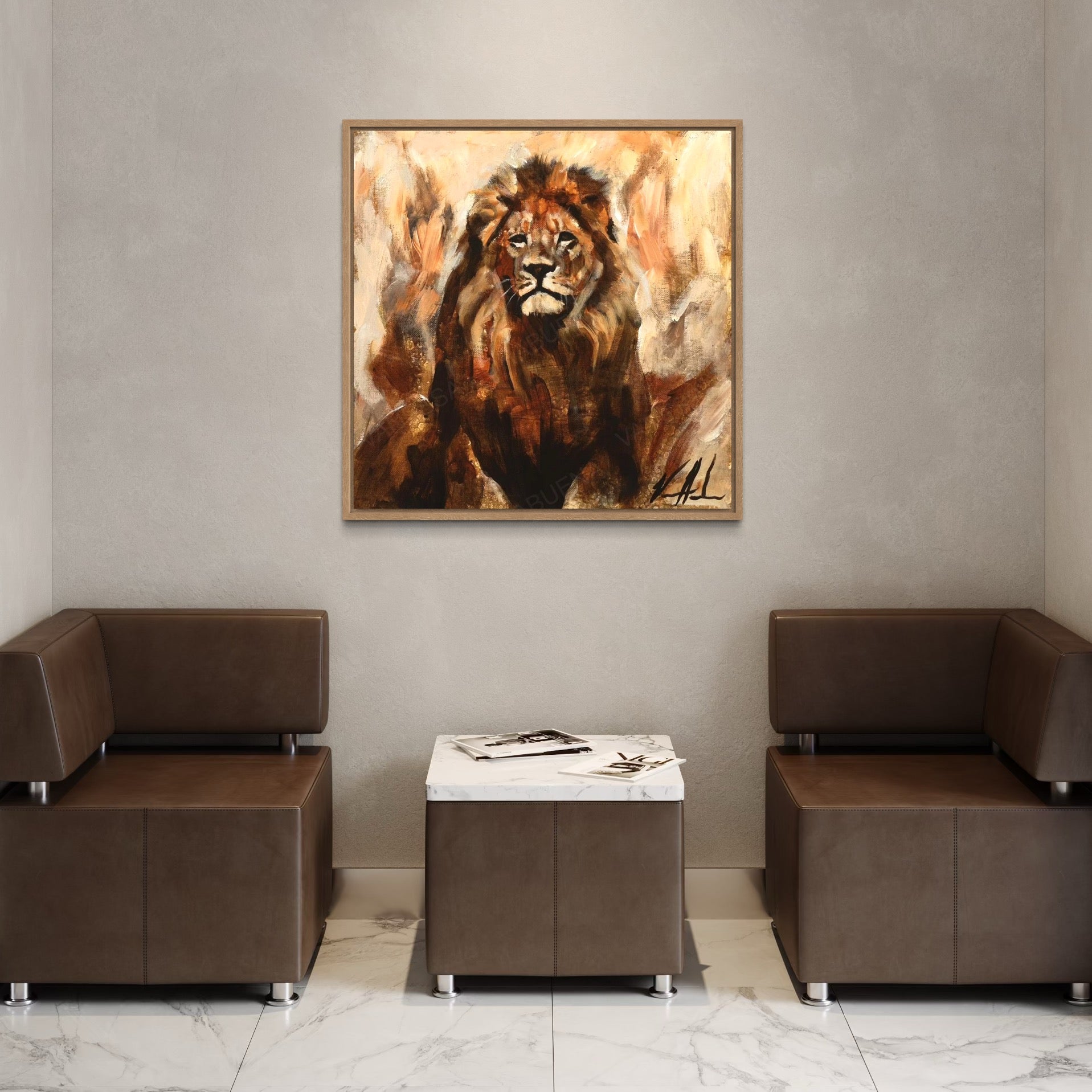 Abounding Grace Lion Art Print Vanessa Horabuena