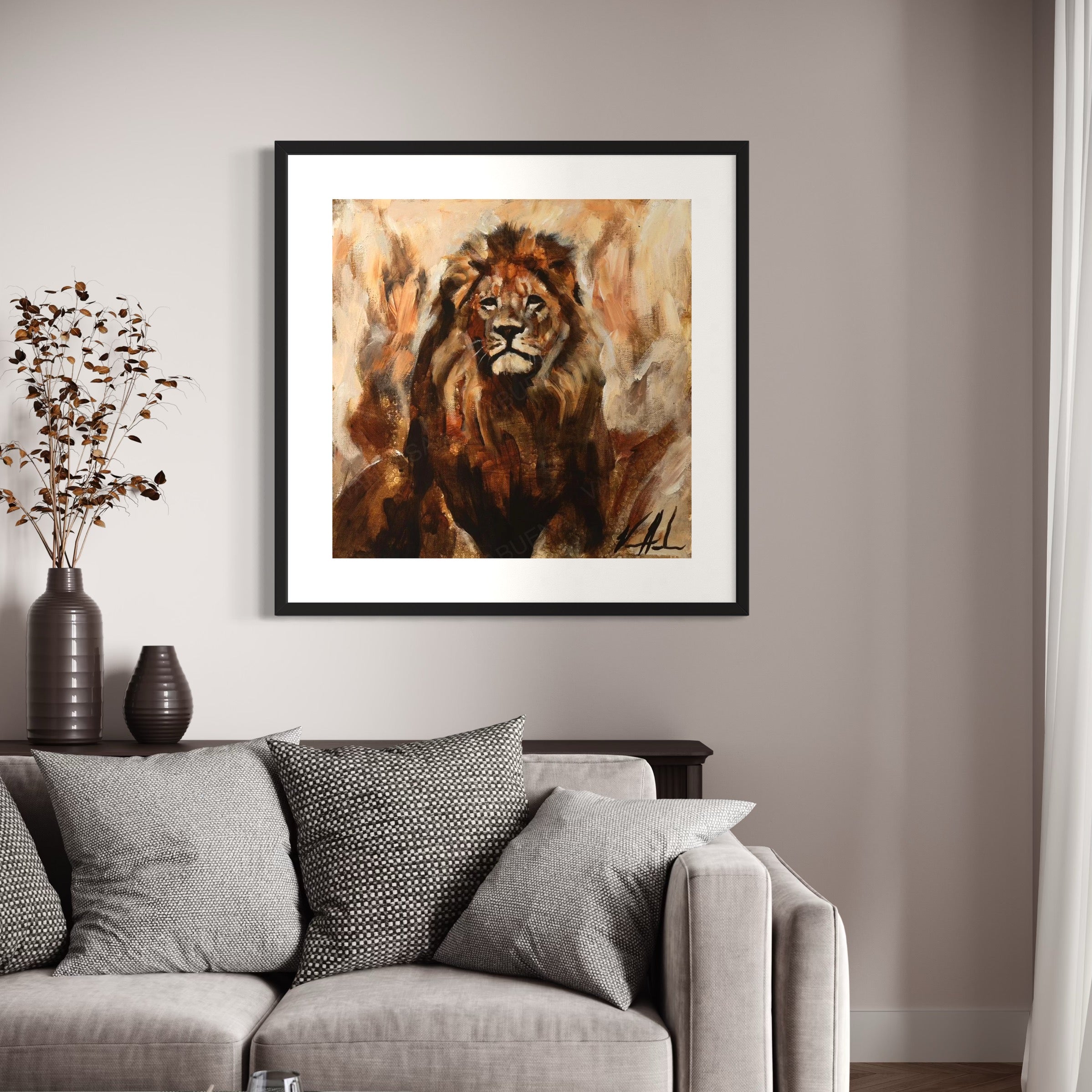 Abounding Grace Lion Art Print Vanessa Horabuena