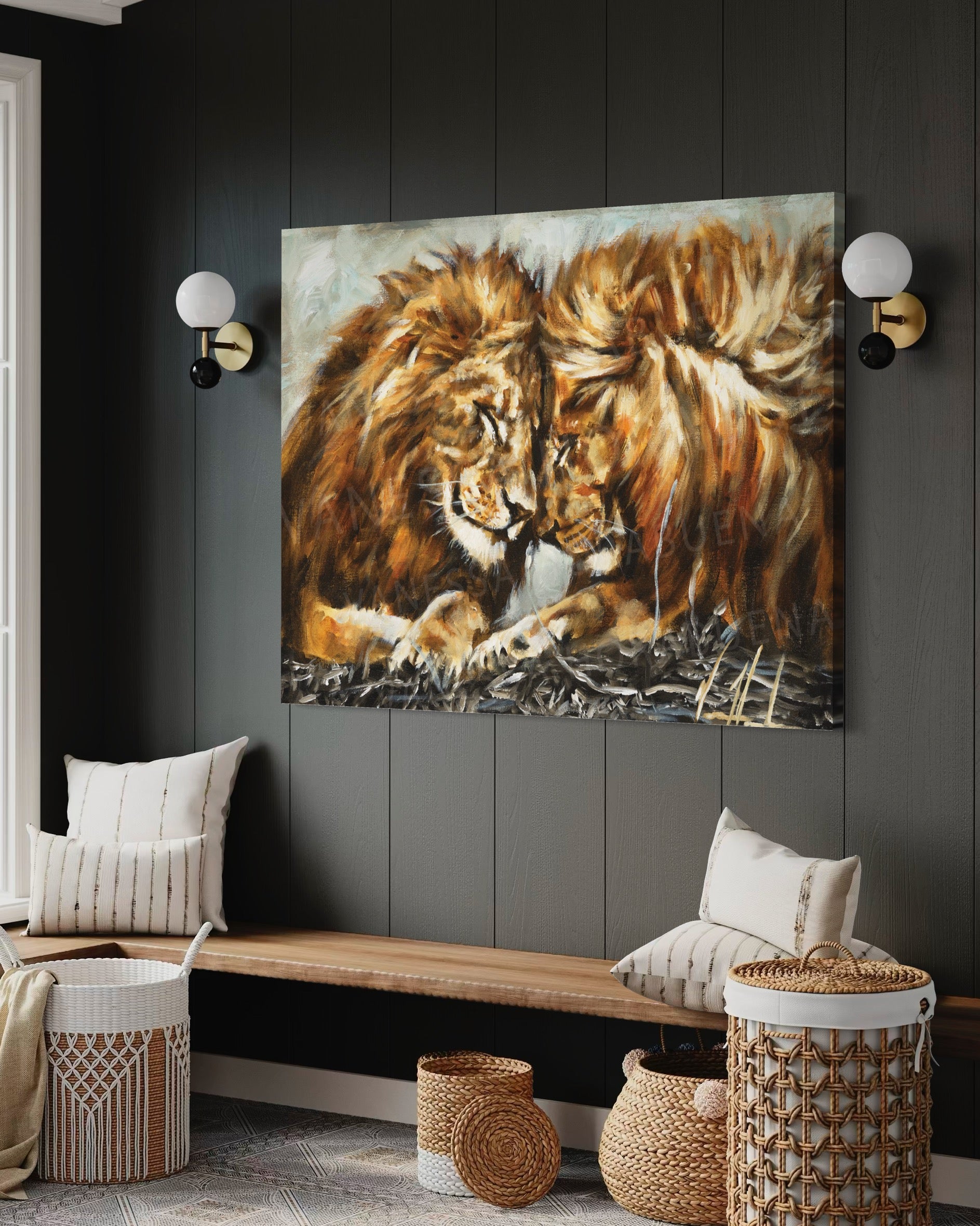 Fortified Strength Lion Art Print Vanessa Horabuena