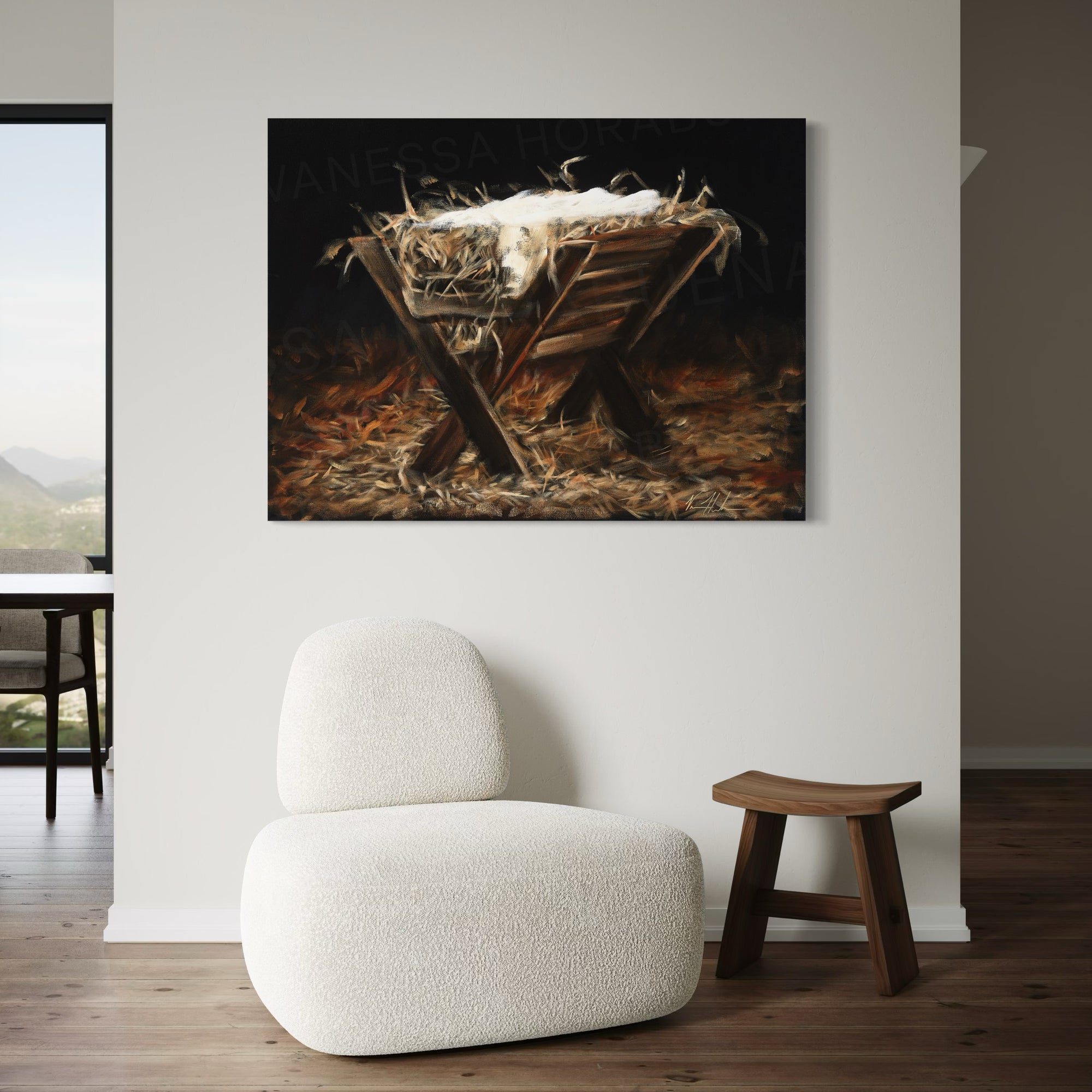 The Manger Jesus Art Print Vanessa Horabuena