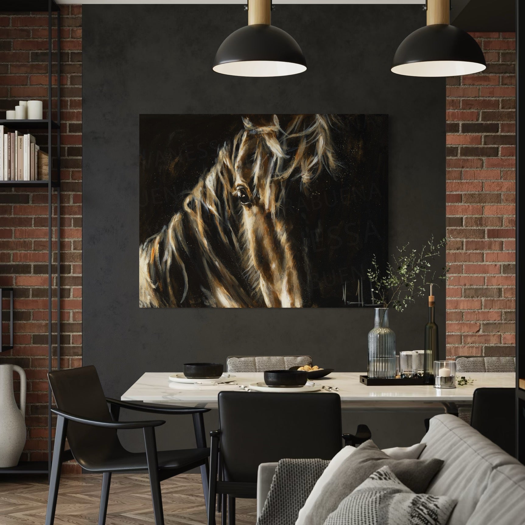 Sweet Presence Horse Art Print Vanessa Horabuena