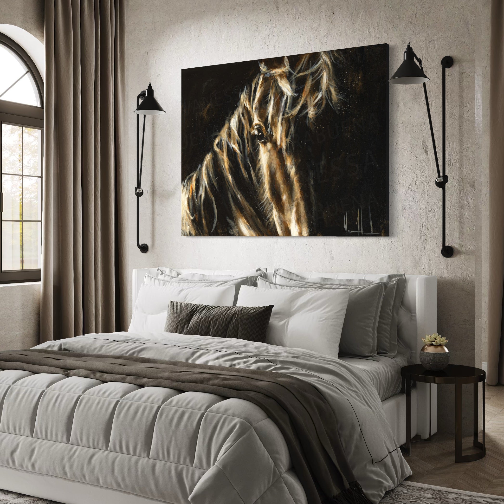 Sweet Presence Horse Art Print Vanessa Horabuena