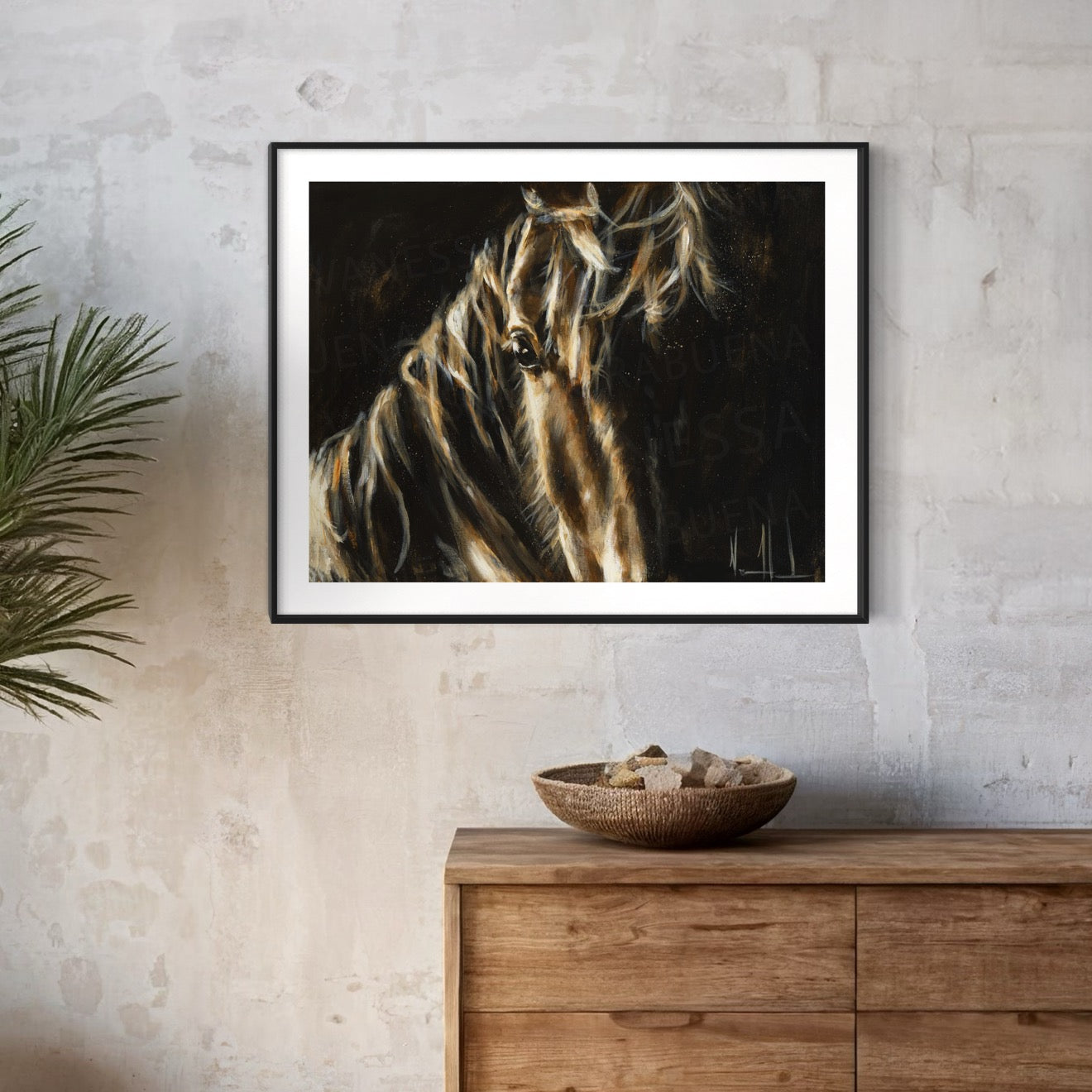 Sweet Presence Horse Art Print Vanessa Horabuena
