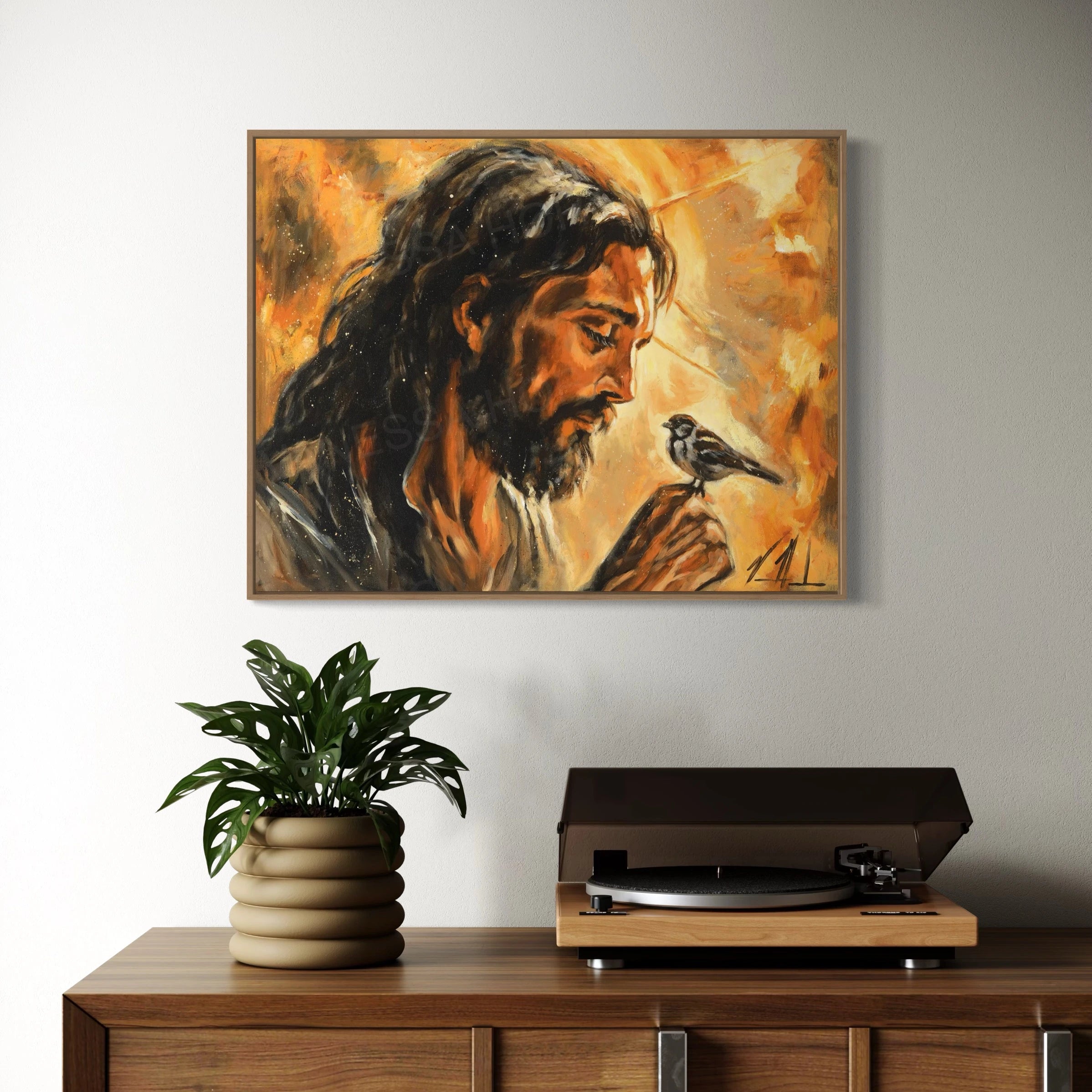 He Watches Over You Jesus Art Print Vanessa Horabuena