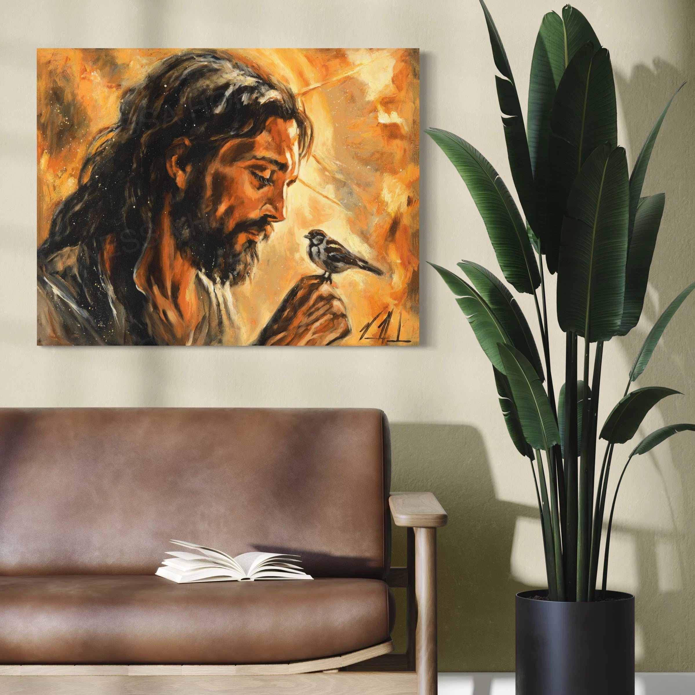 He Watches Over You Jesus Art Print Vanessa Horabuena