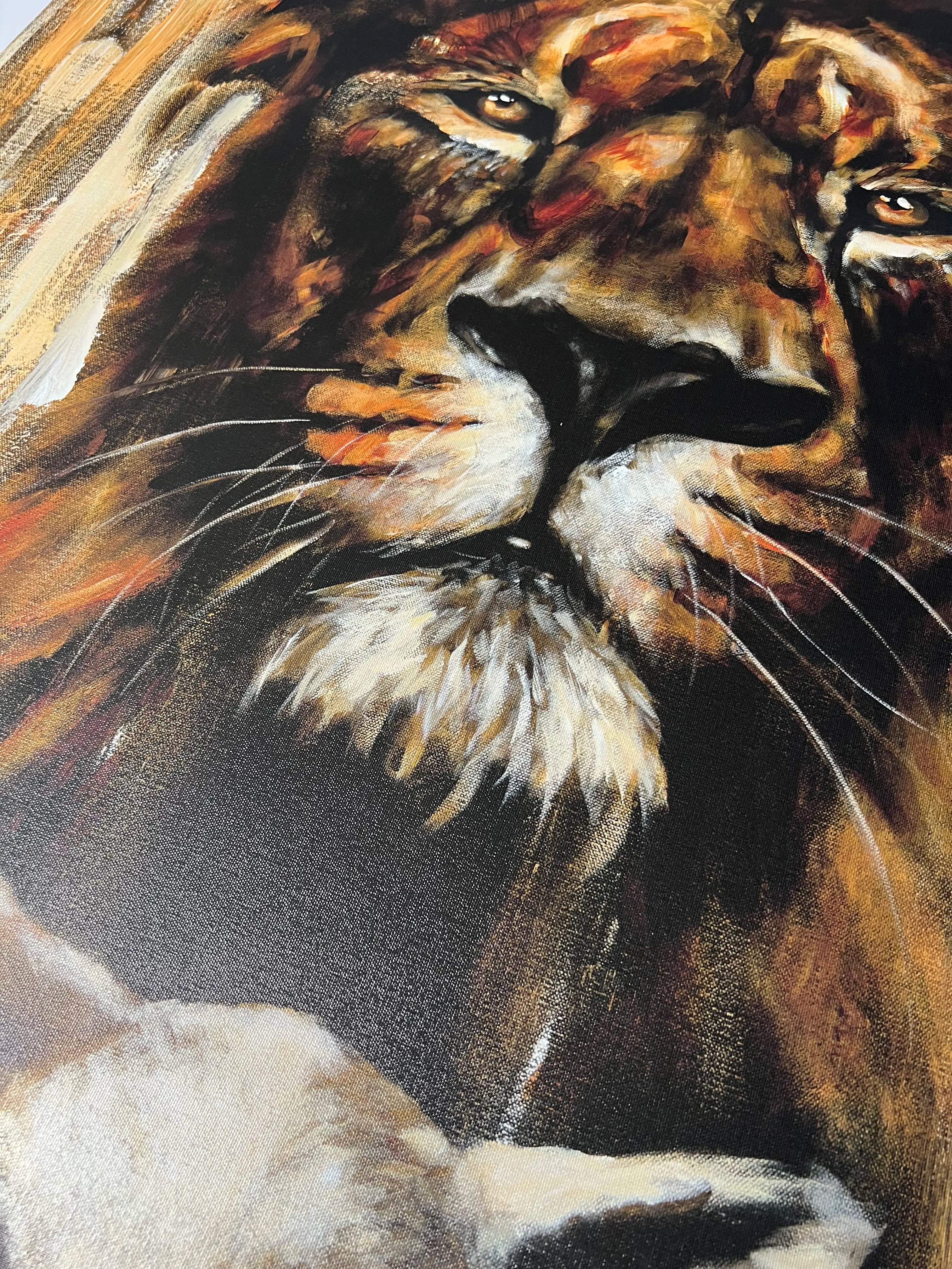 CM# 47 - The Lion and Lamb Passover (Fall Collection) - 30"x40" Canvas Print