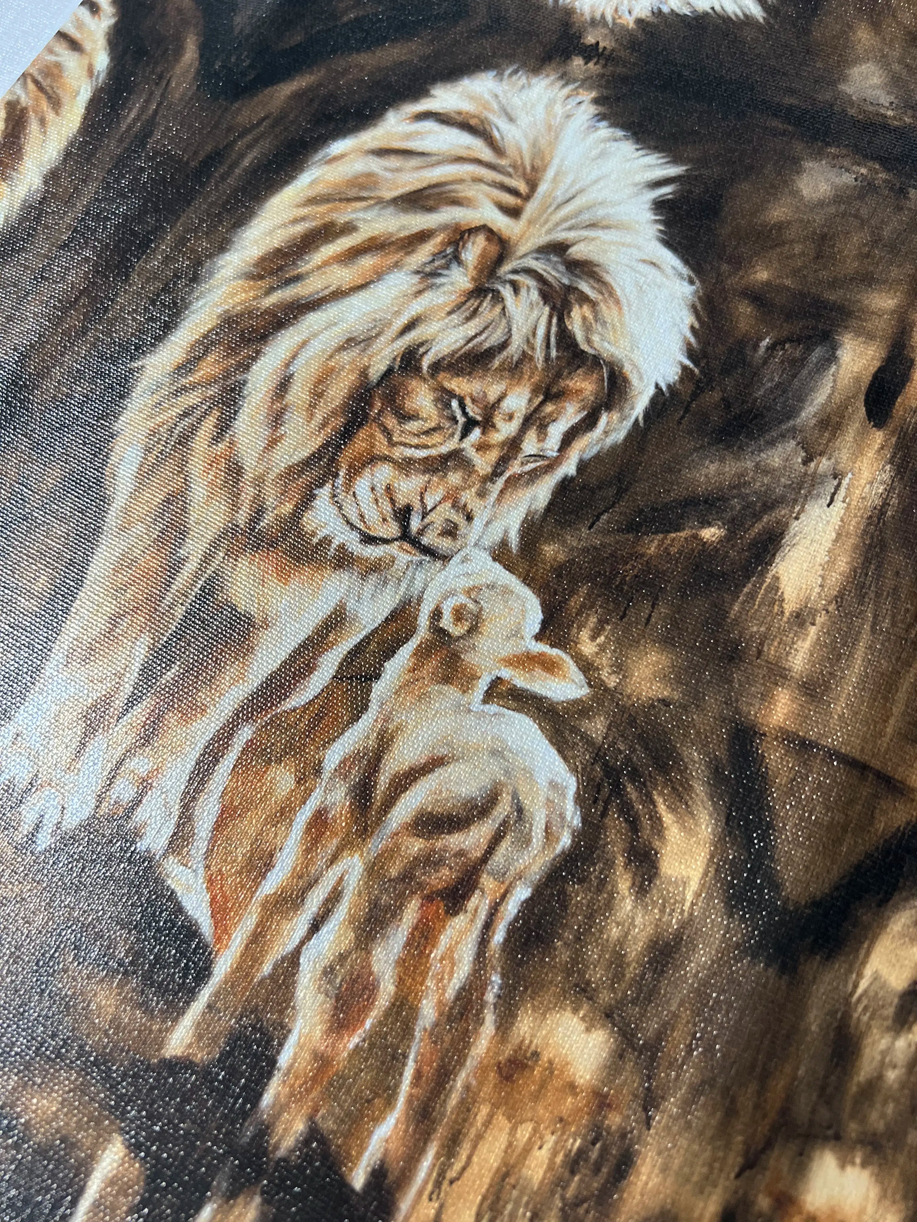 CM# 49 - Heart of God (Brown Background) - 8"x10" Canvas Print