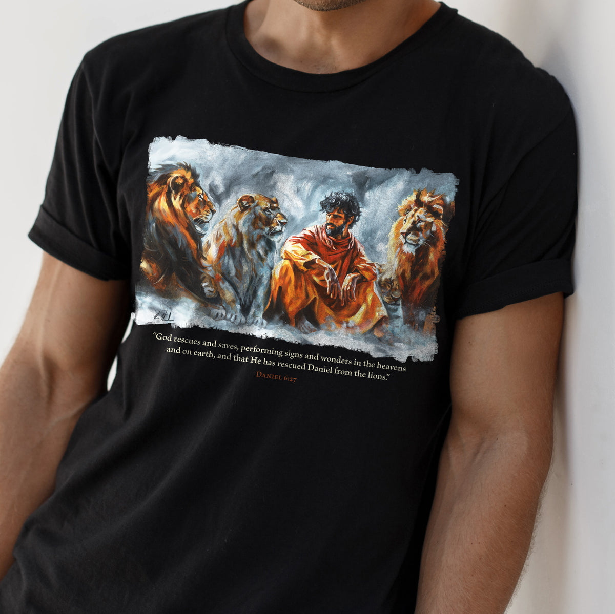 Unisex T (100% Cotton) - In the Lion's Den Organic Cotton Vanessa Horabuena