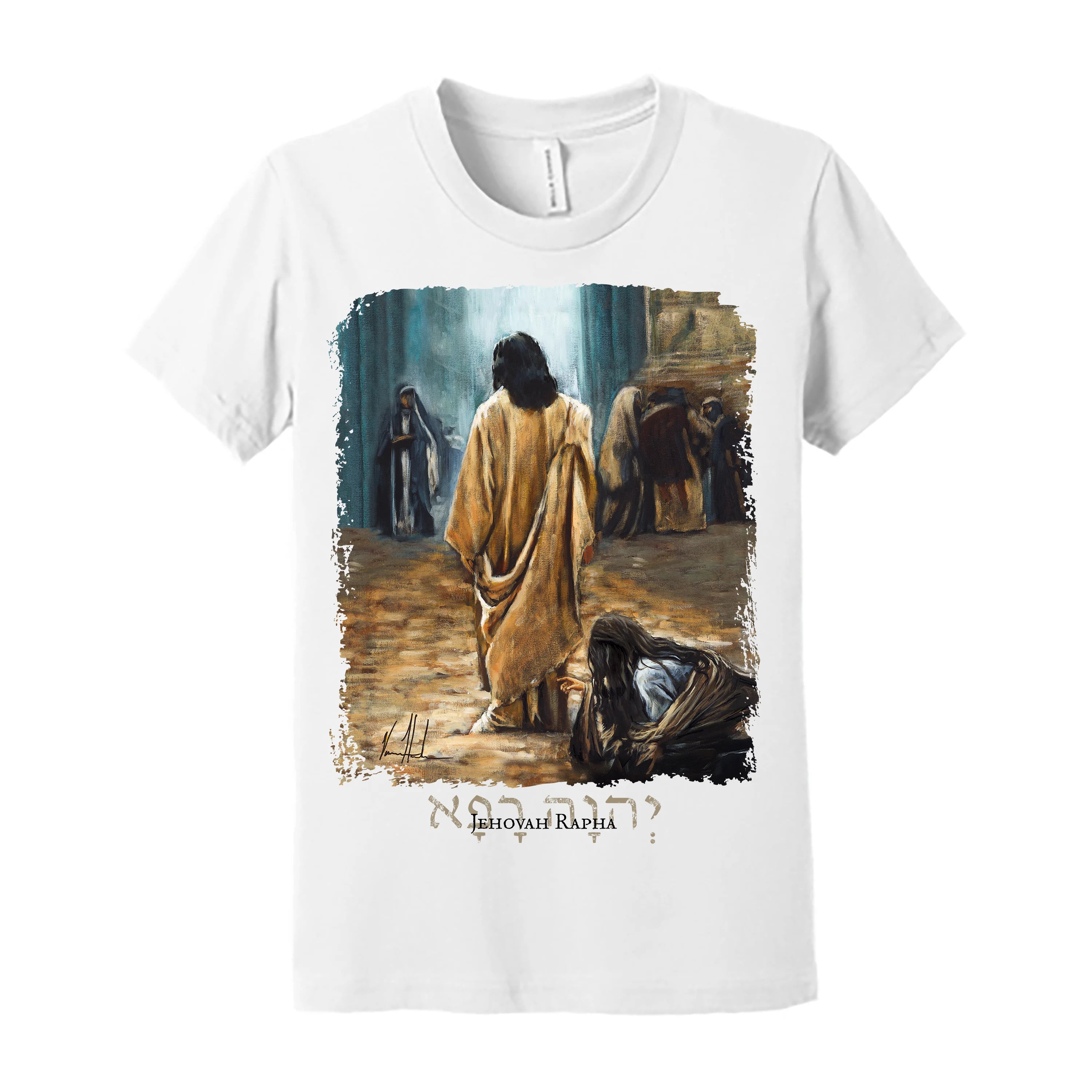 Kids T - Jesus Healer - (Organic Cotton) Organic Cotton Vanessa Horabuena Toddler White 2T