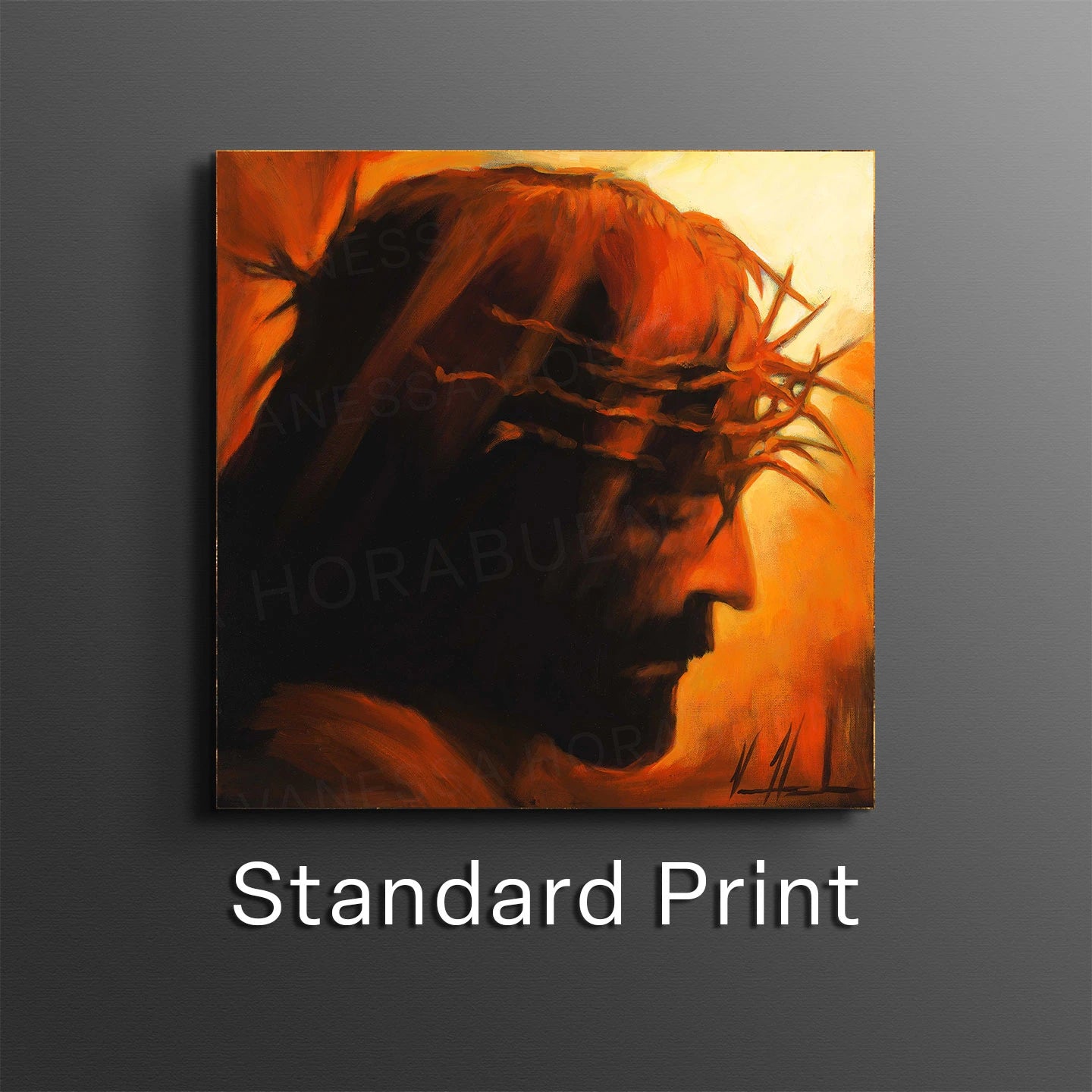 King of Glory (Red Edition) Jesus Art Print Vanessa Horabuena